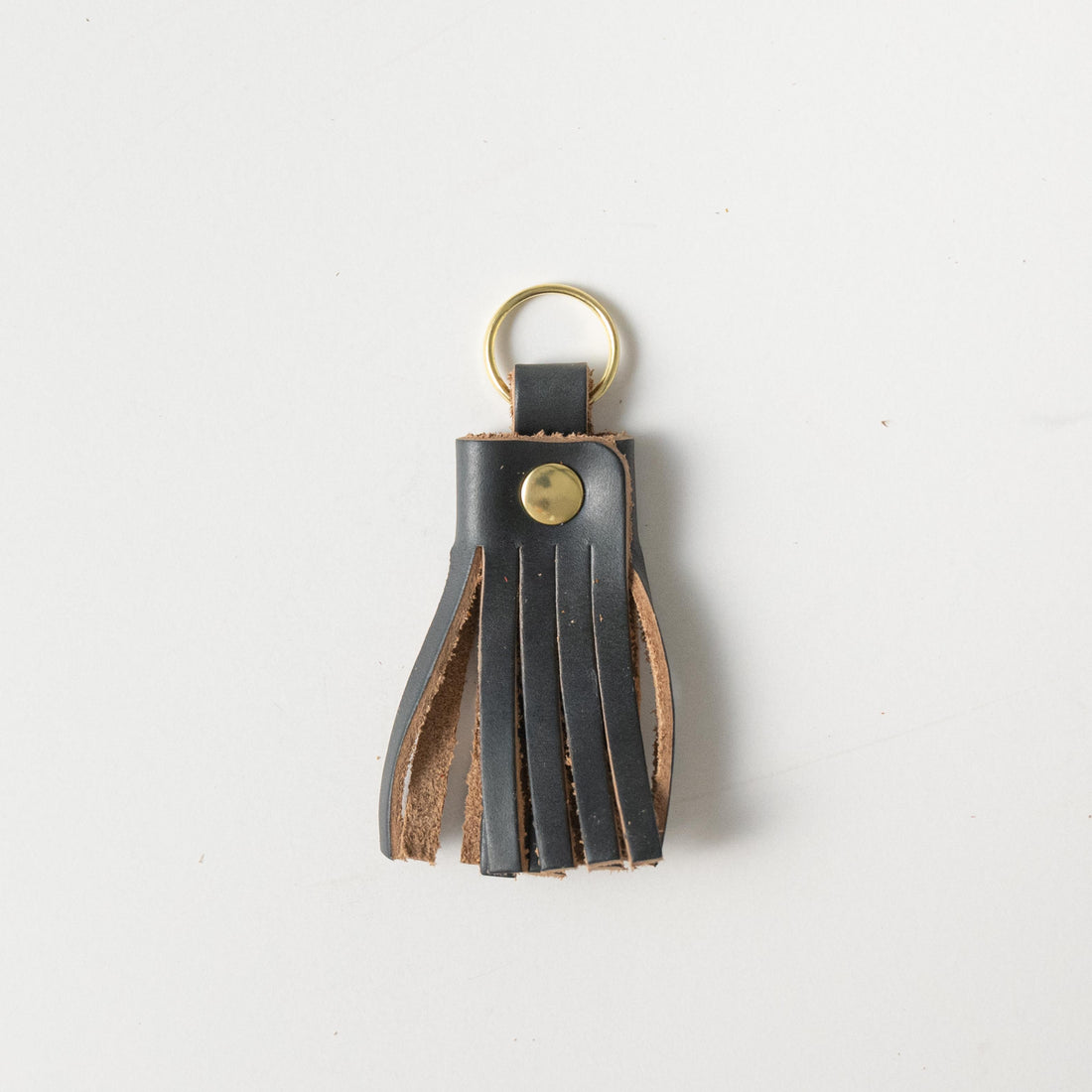 Navy Chromexcel Tassel Keychain- leather tassel keychain - KMM & Co.