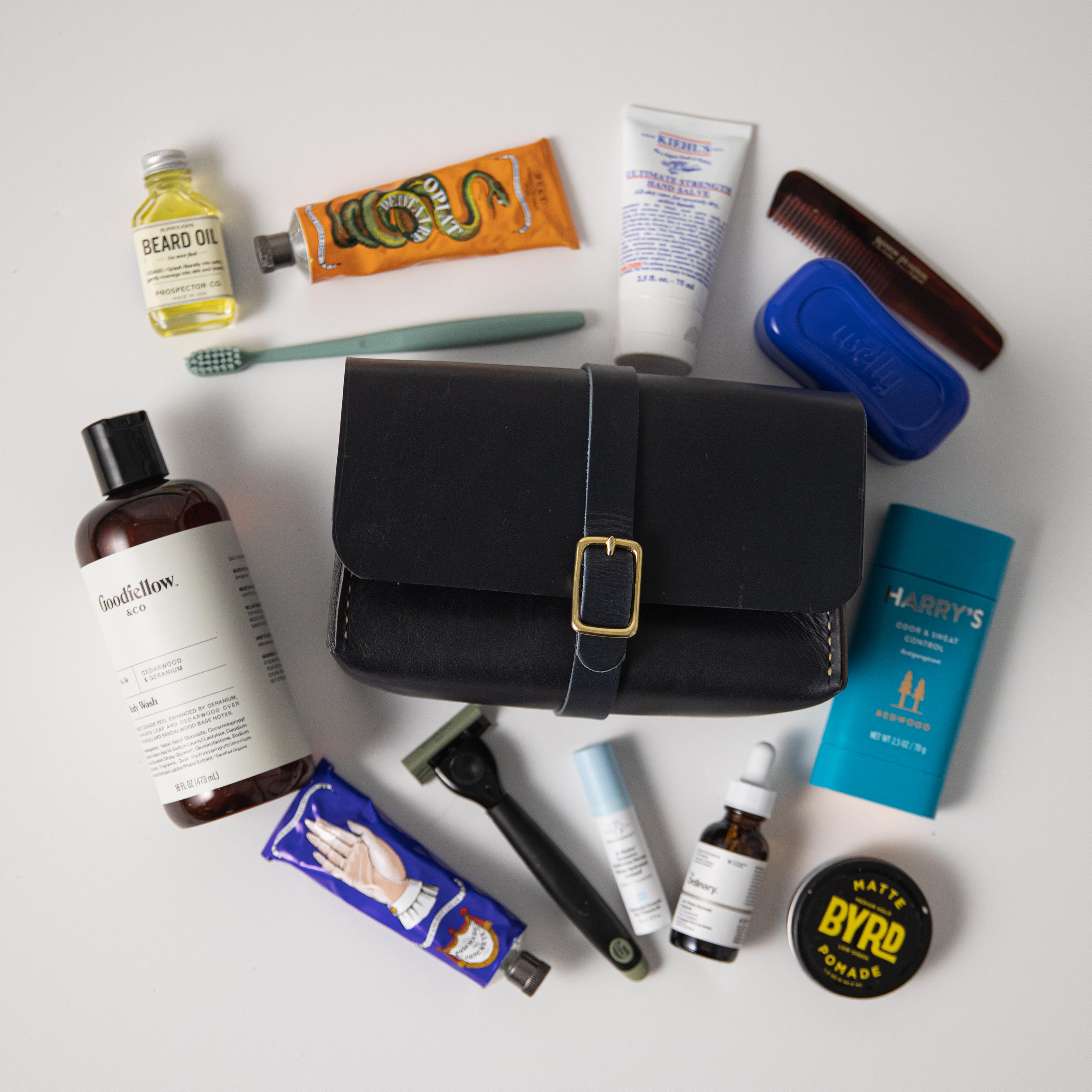 Navy Dopp Kit- mens toiletry bag - KMM & Co.