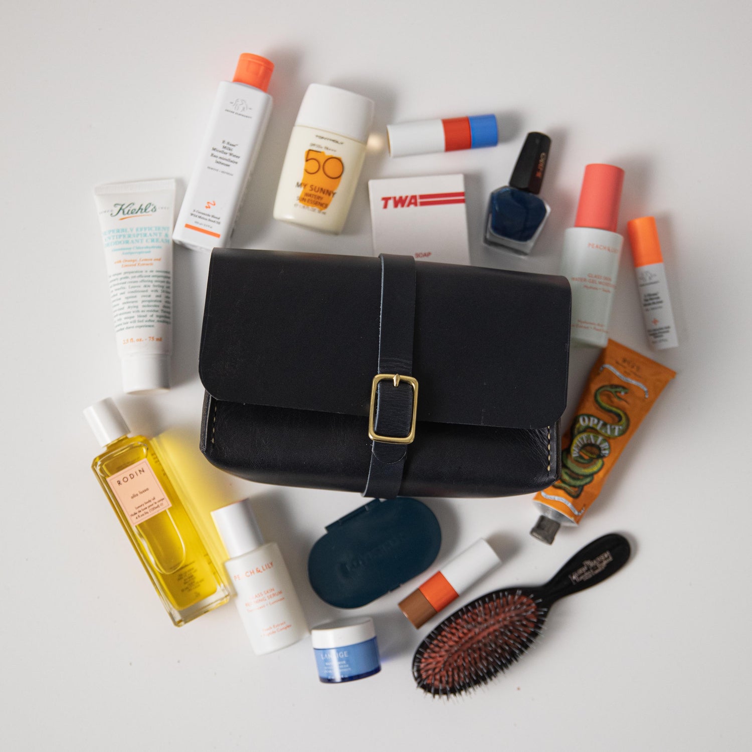 Navy Dopp Kit- mens toiletry bag - KMM & Co.