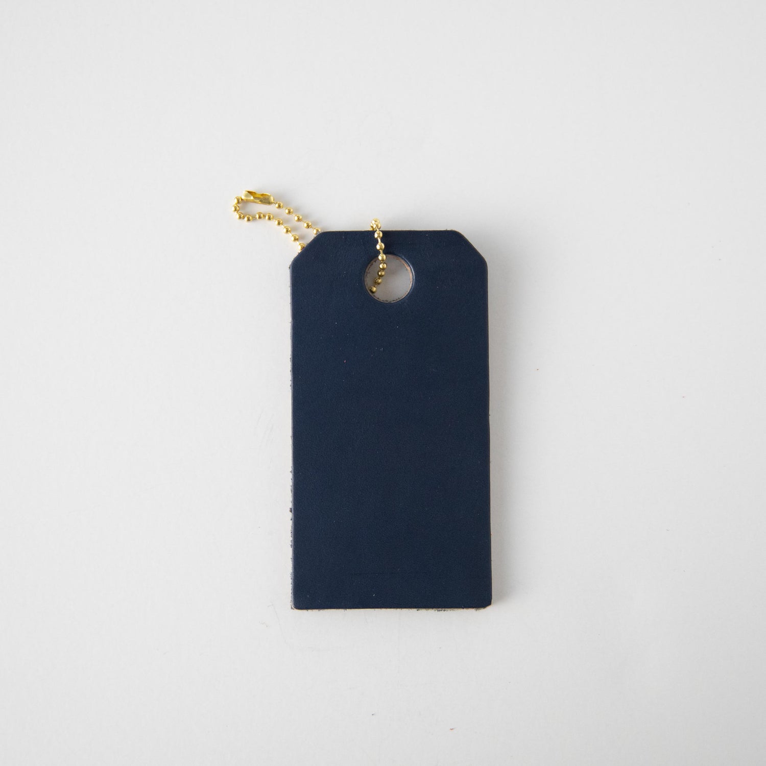 Navy Leather Tag- personalized luggage tags - custom luggage tags - KMM & Co.