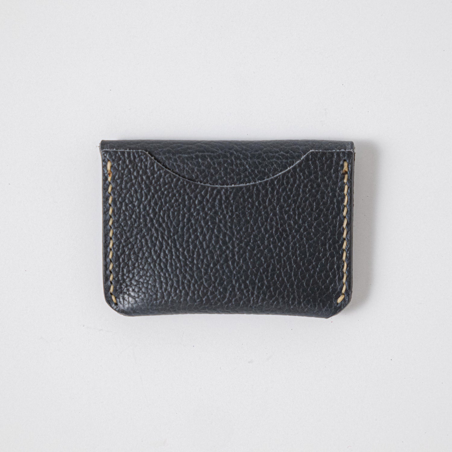 Navy Montana Flap Wallet- mens leather wallet - handmade leather wallets at KMM & Co.