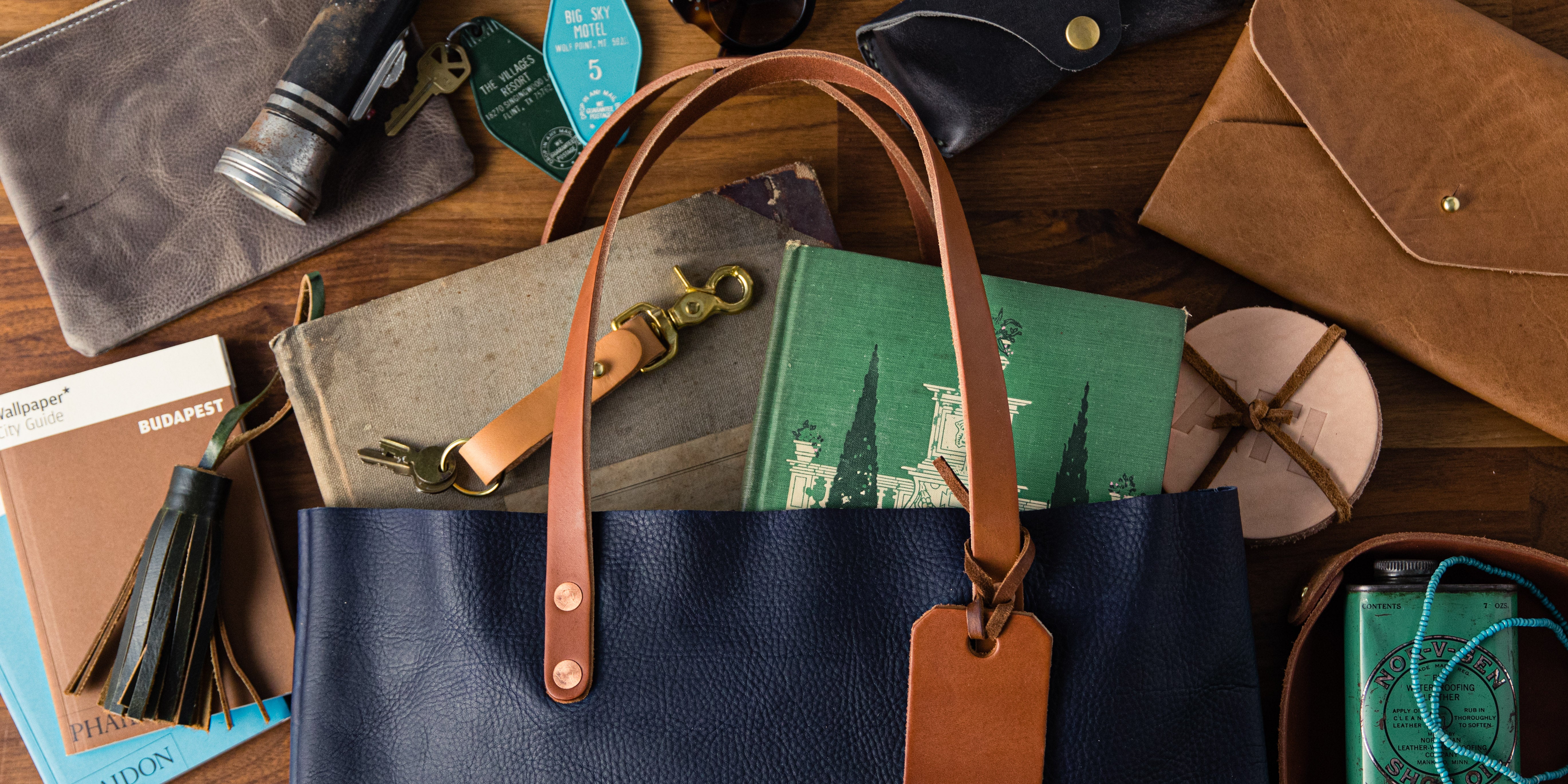 KMM & Co. | Leather tote bags, wallets, and more made in America