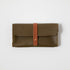 Olive Cypress Clutch Wallet- leather clutch bag - leather handmade bags - KMM & Co.
