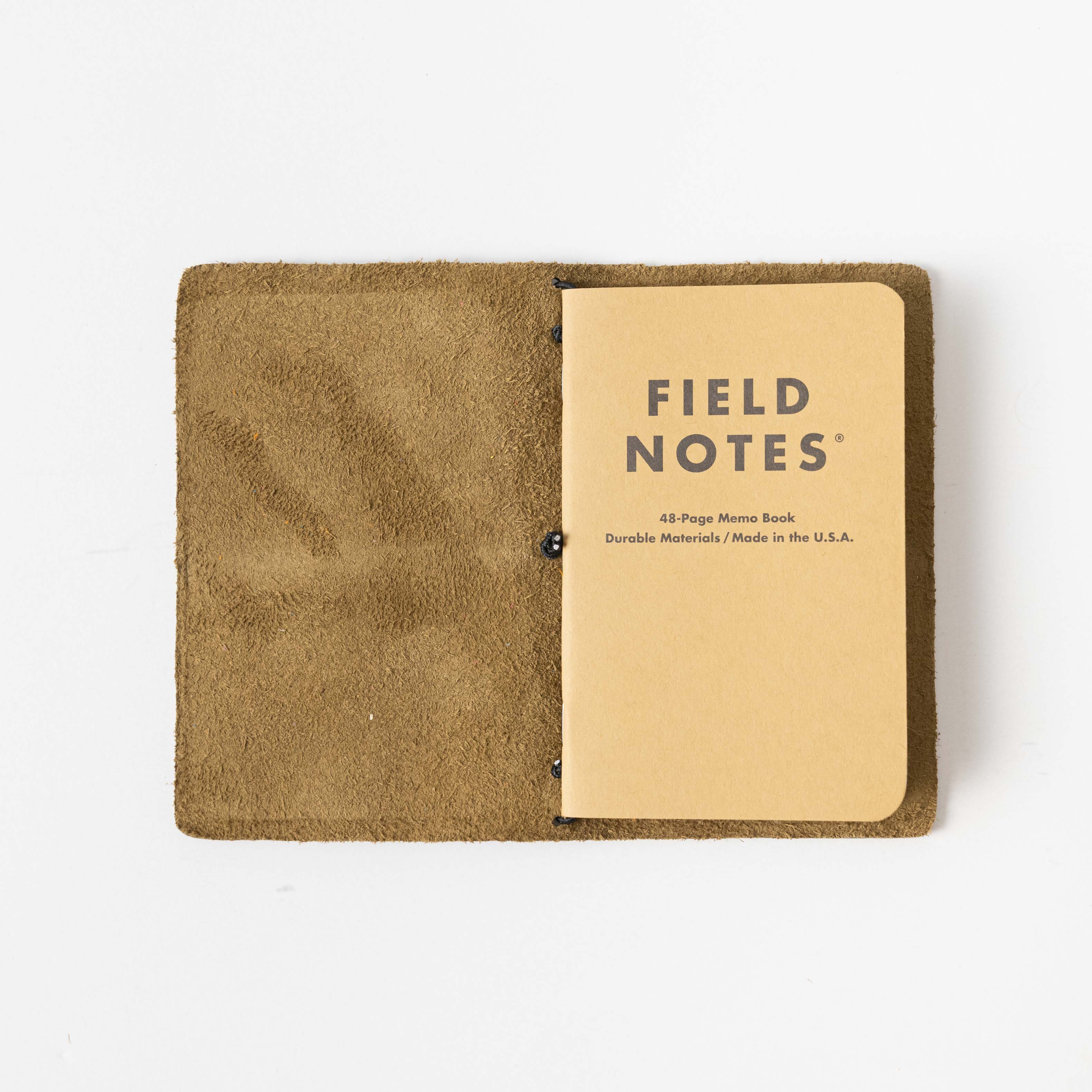 Olive Cypress Travel Notebook- leather journal - leather notebook - KMM & Co.