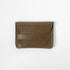 Olive Green Flap Wallet- mens leather wallet - handmade leather wallets at KMM & Co.
