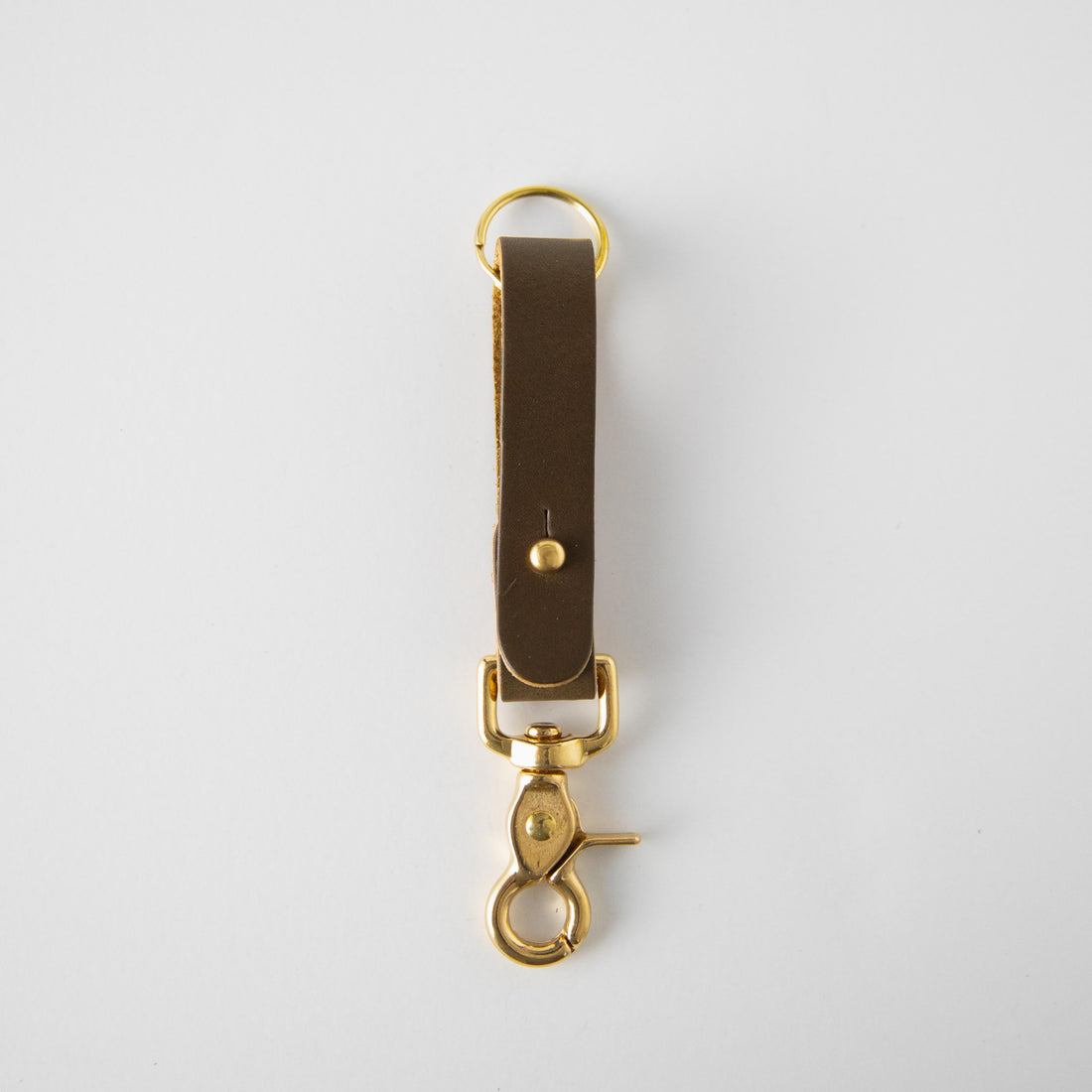 Olive Key Lanyard- leather keychain for men and women - KMM & Co.