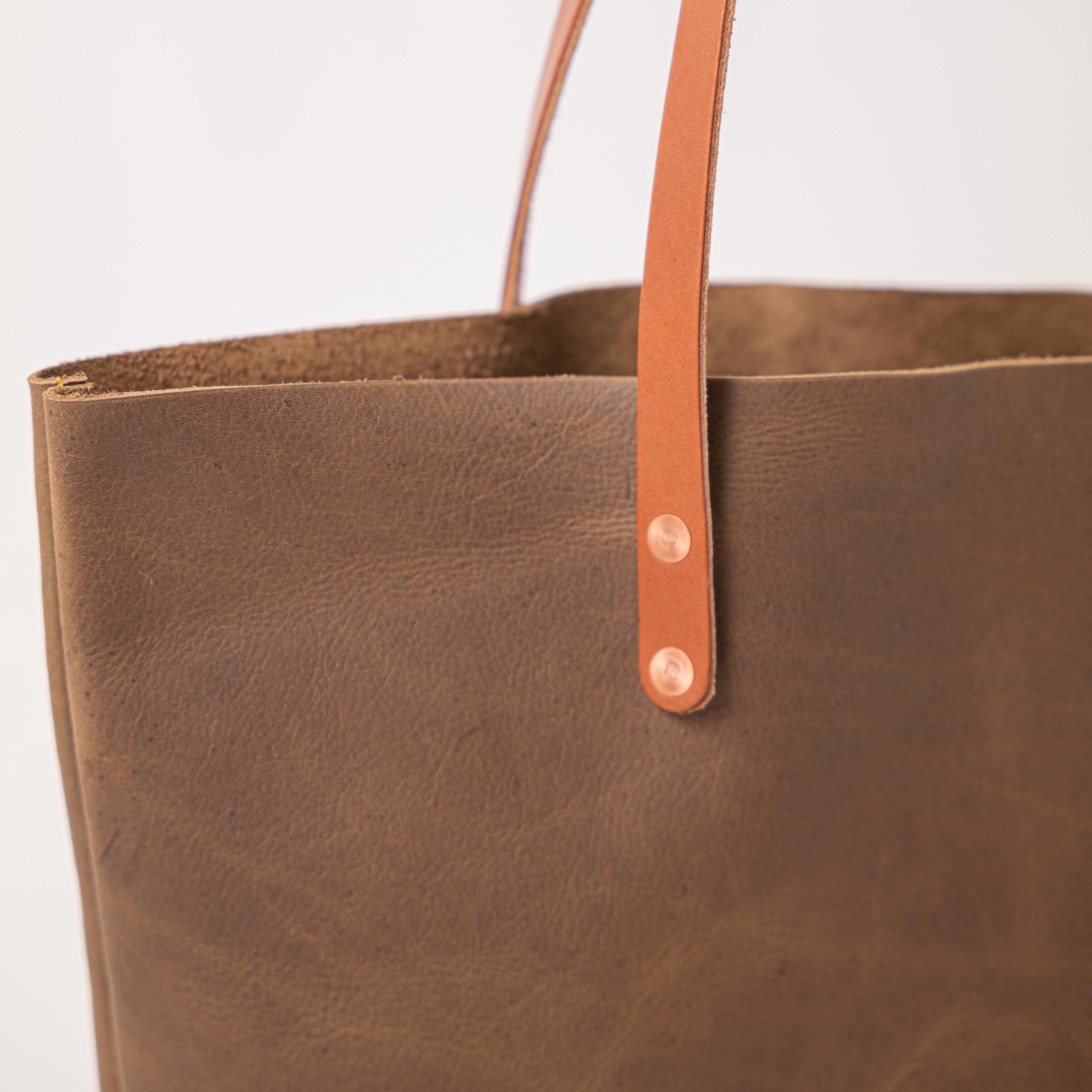 Olive Kodiak East West Tote- olive green purse handmade in America