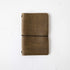 Olive Kodiak Travel Notebook- leather journal - leather notebook - KMM & Co.