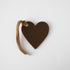 Olive Leather Heart Tag- personalized luggage tags - custom luggage tags - KMM & Co.