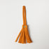 Orange Cypress Leather Tassel- leather tassel keychain - KMM & Co.