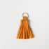 Orange Cypress Tassel Keychain- leather tassel keychain - KMM & Co.