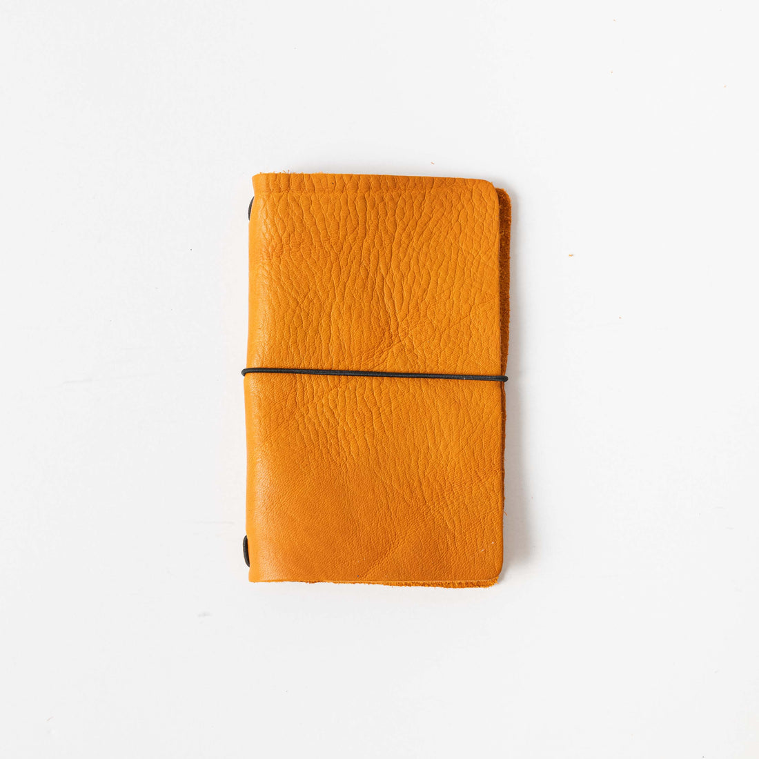 Orange Cypress Travel Notebook- leather journal - leather notebook - KMM & Co.