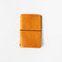 Orange Cypress Travel Notebook- leather journal - leather notebook - KMM & Co.