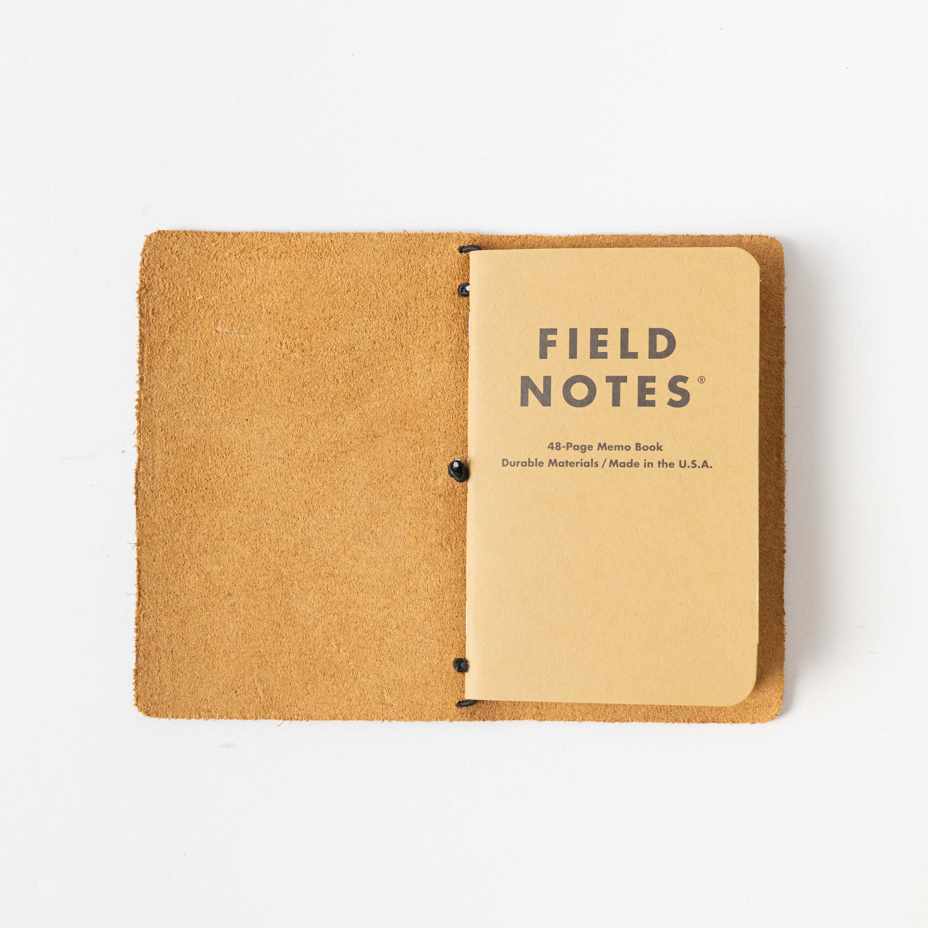 Oxblood Travel Notebook- leather journal - leather notebook - KMM & Co.