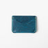 Petrol Blue Bison Card Case- mens leather wallet - leather wallets for women - KMM & Co.