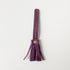 Purple Bison Mini Tassel- leather tassel keychain - KMM & Co.