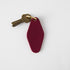 Purple Hotel Key Fob- leather keychain - leather key holder - leather key fob - KMM & Co.