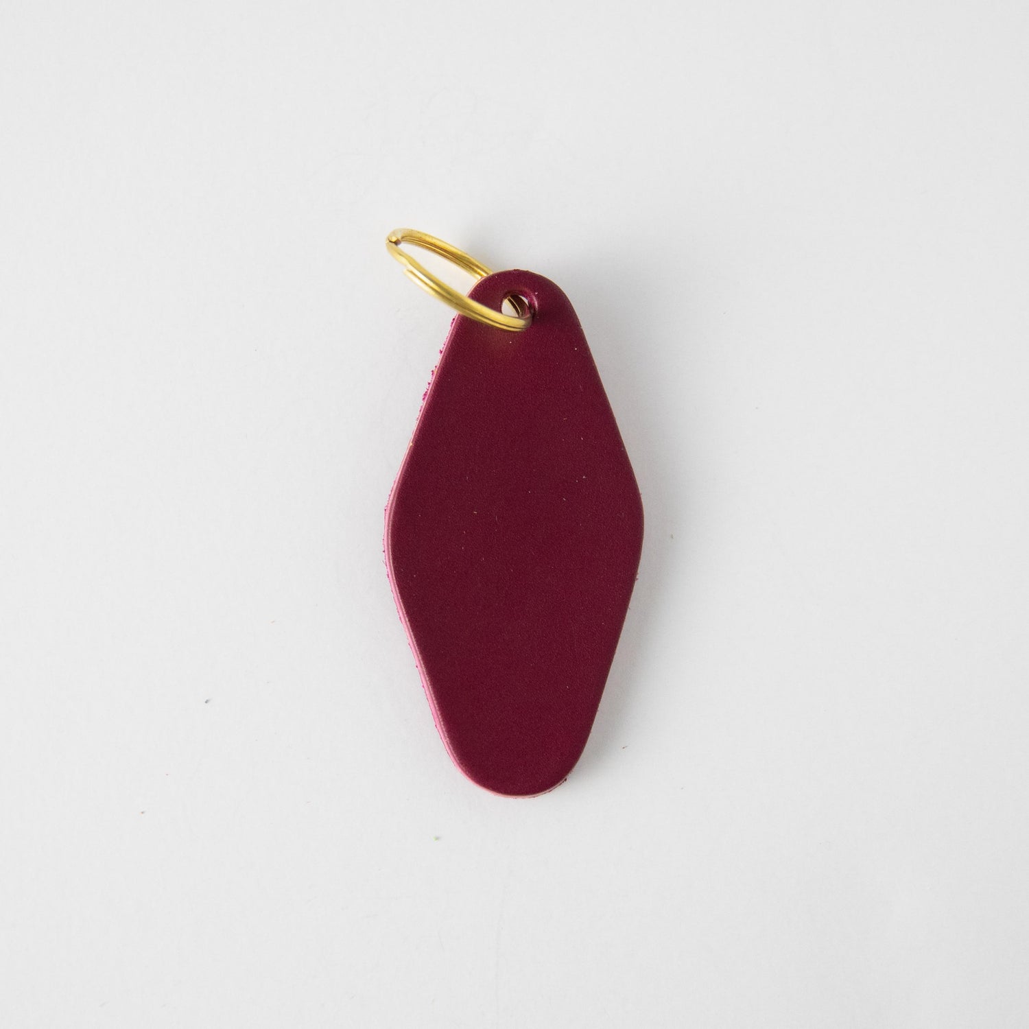 Purple Hotel Key Fob- leather keychain - leather key holder - leather key fob - KMM & Co.