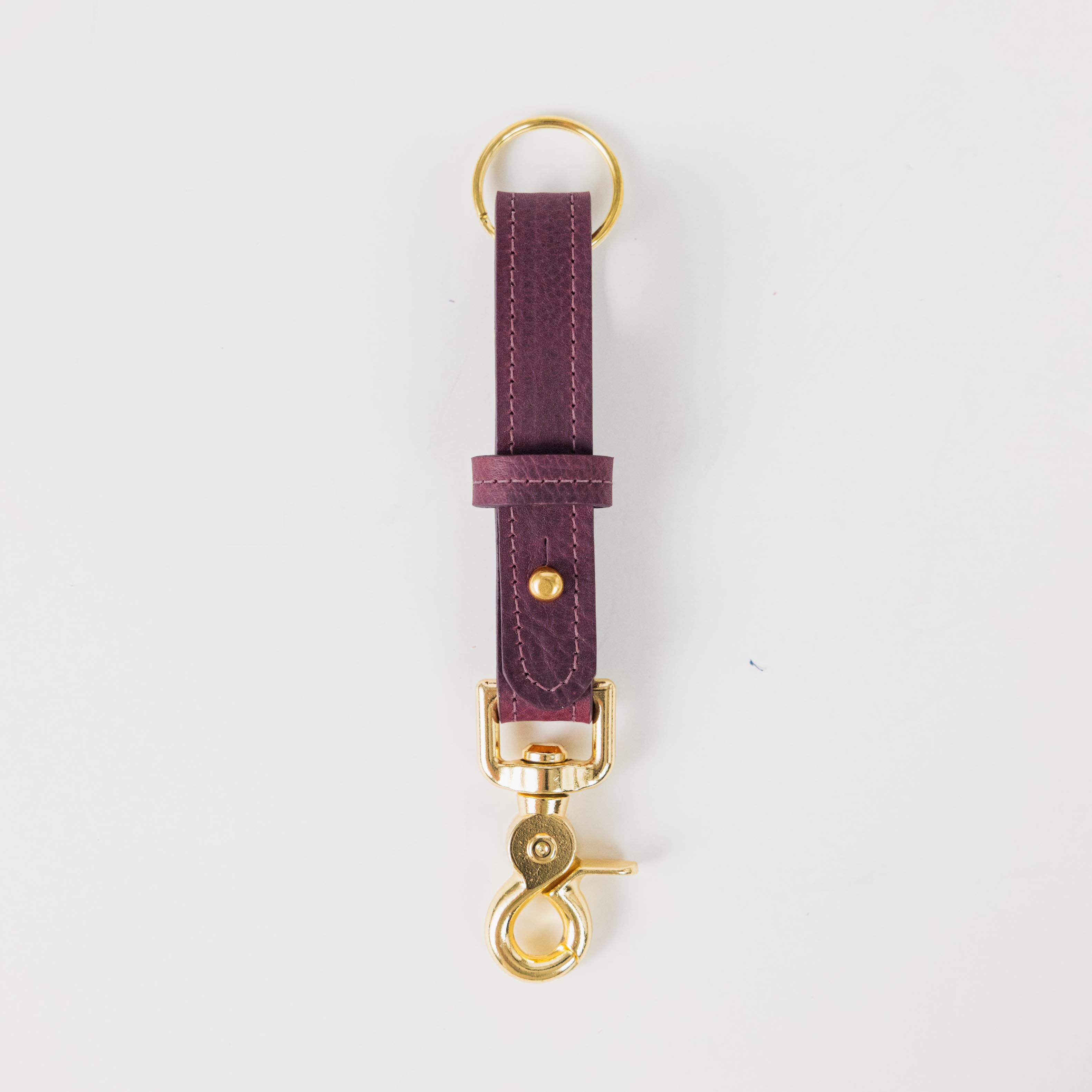 Purple Kodiak Key Lanyard- leather keychain for men and women - KMM & Co.