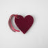 Purple Leather Heart Tag- personalized luggage tags - custom luggage tags - KMM & Co.