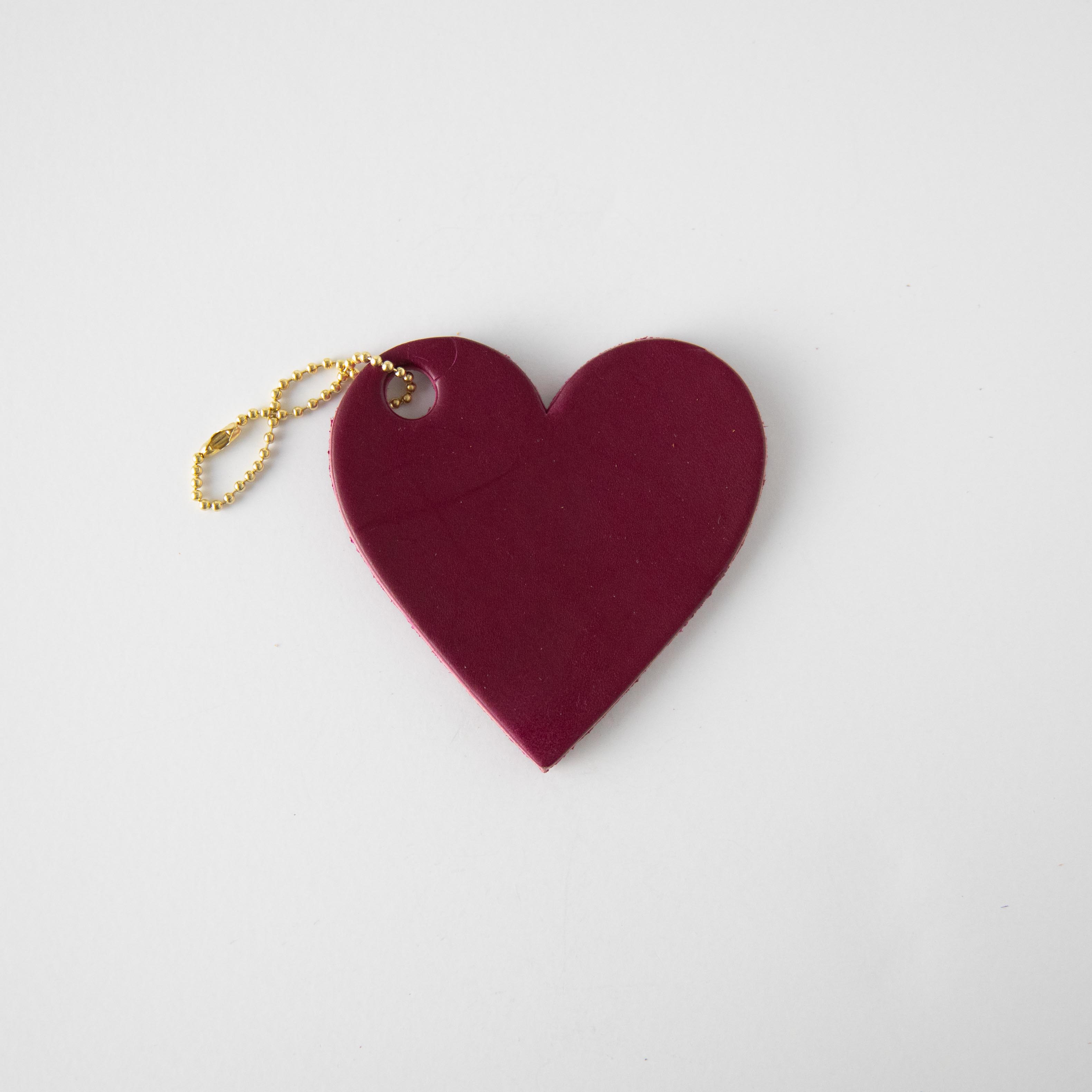 Purple Leather Heart Tag- personalized luggage tags - custom luggage tags - KMM & Co.