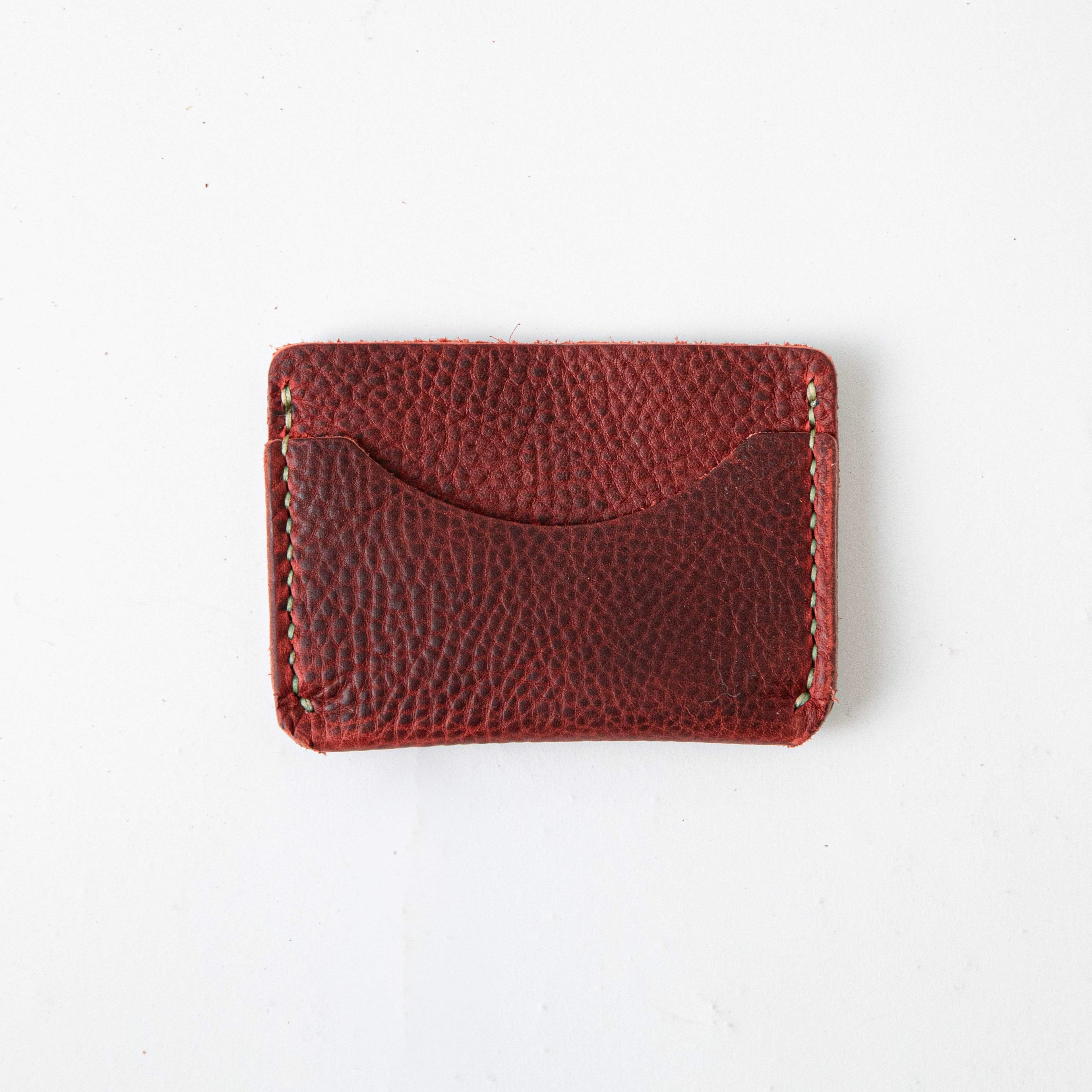 Red Kodiak Card Case- mens leather wallet - leather wallets for women - KMM & Co.