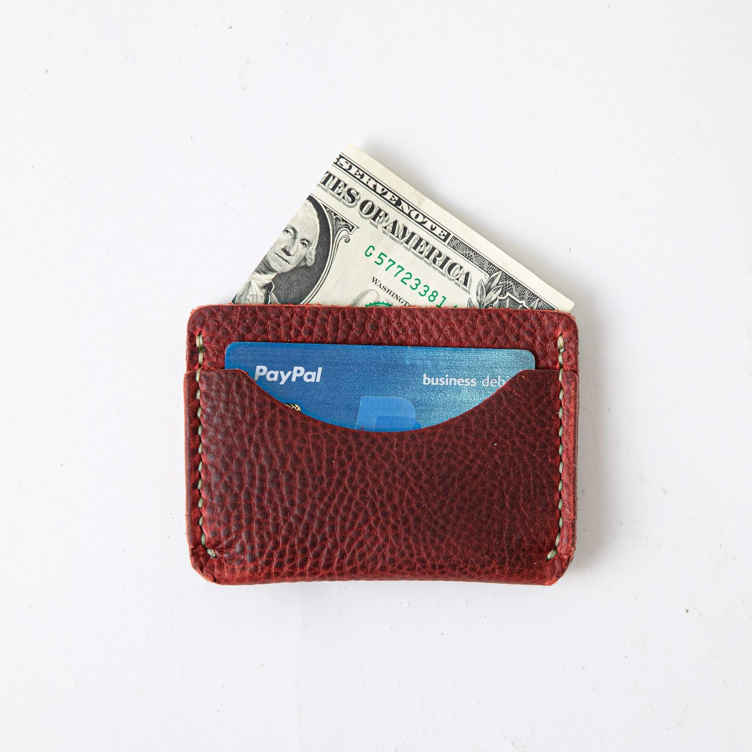 Red Kodiak Card Case- mens leather wallet - leather wallets for women - KMM & Co.