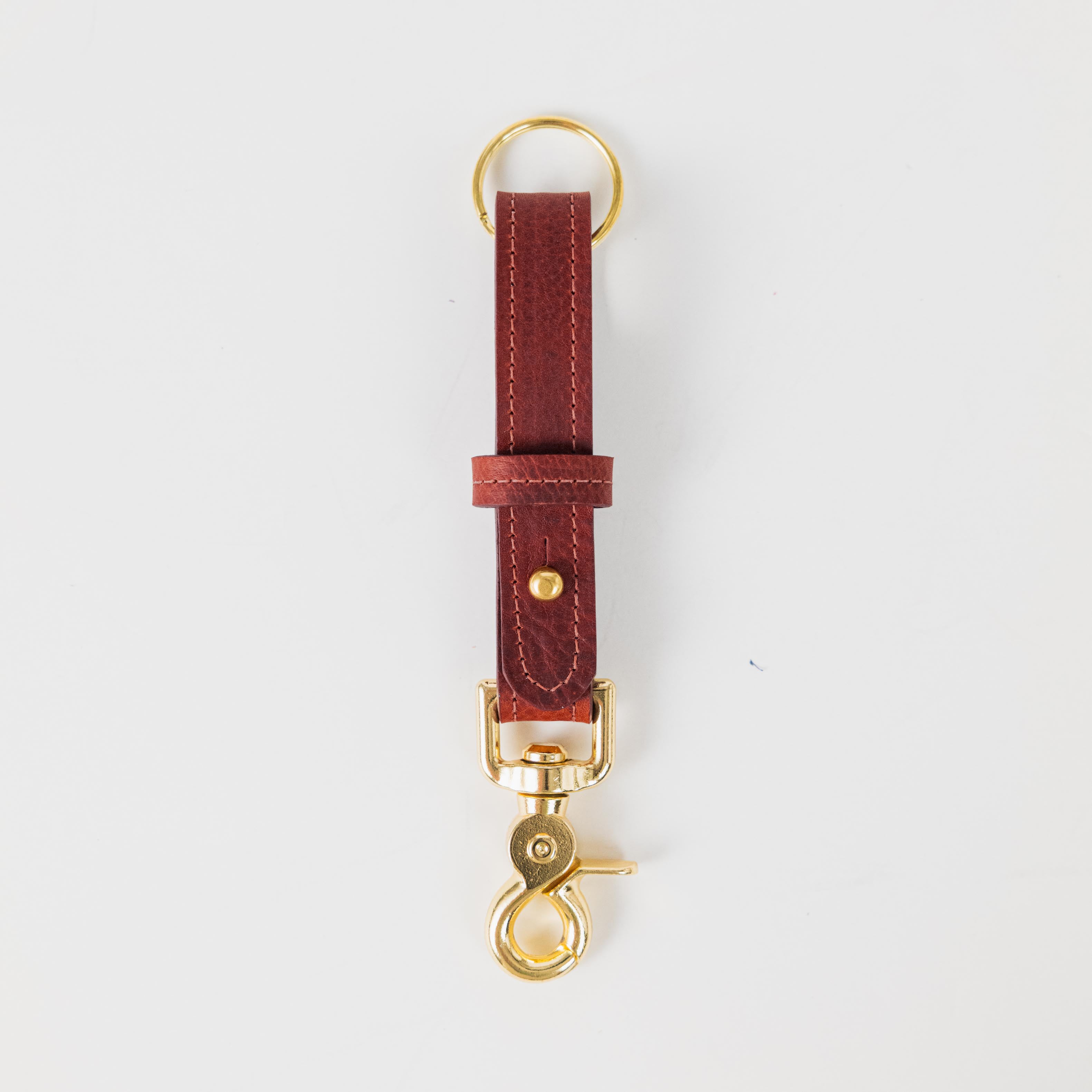 Red Kodiak Key Lanyard- leather keychain for men and women - KMM & Co.