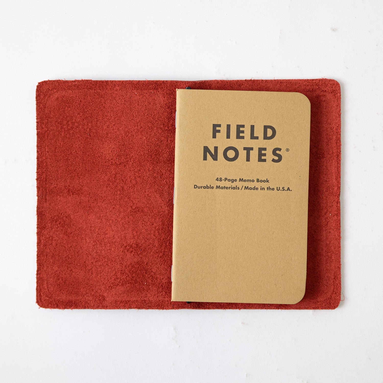 Red Kodiak Travel Notebook- leather journal - leather notebook - KMM & Co.