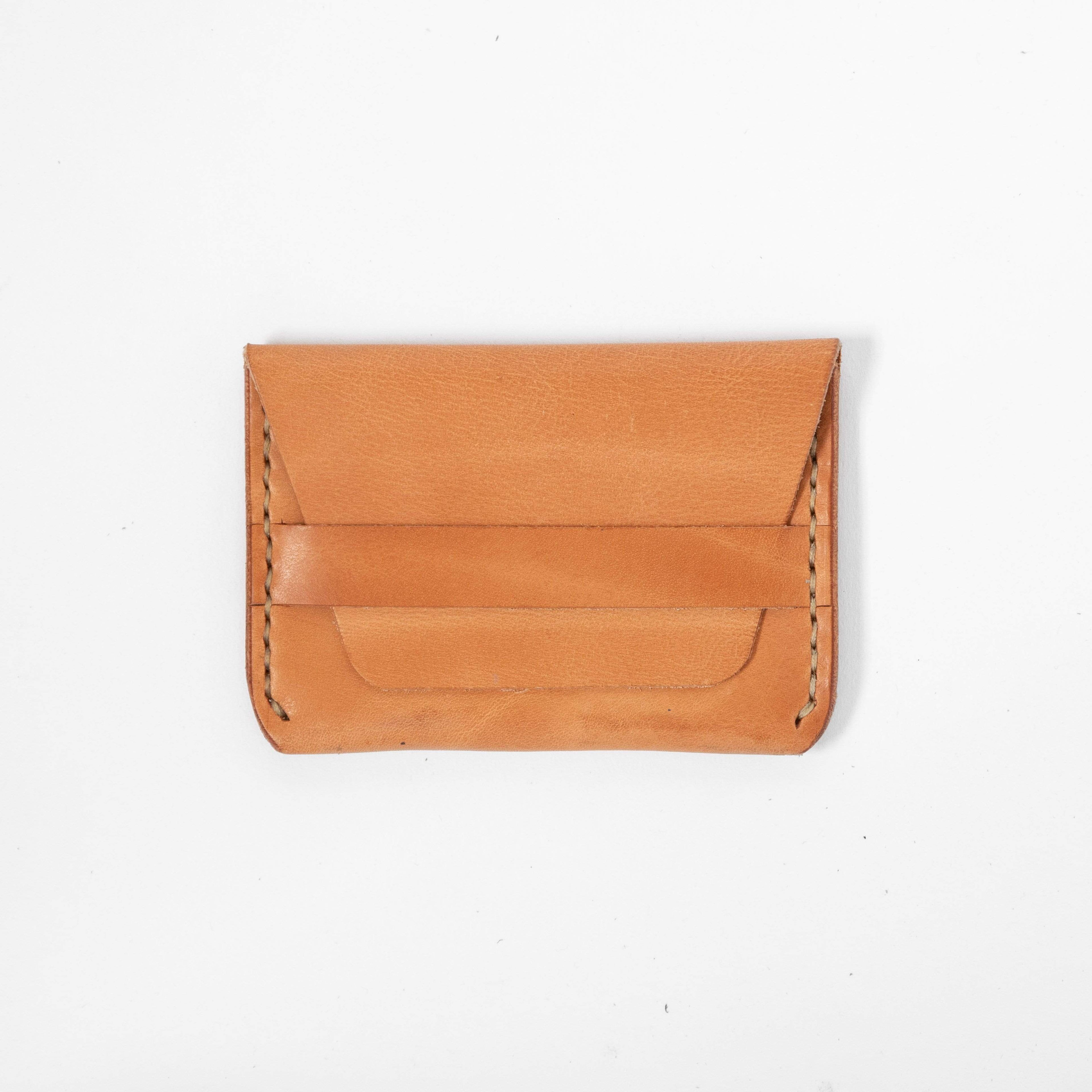 Russet Flap Wallet- mens leather wallet - handmade leather wallets at KMM & Co.
