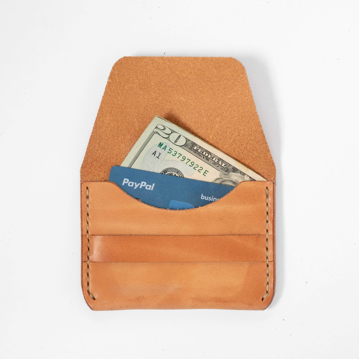 Russet Flap Wallet- mens leather wallet - handmade leather wallets at KMM & Co.