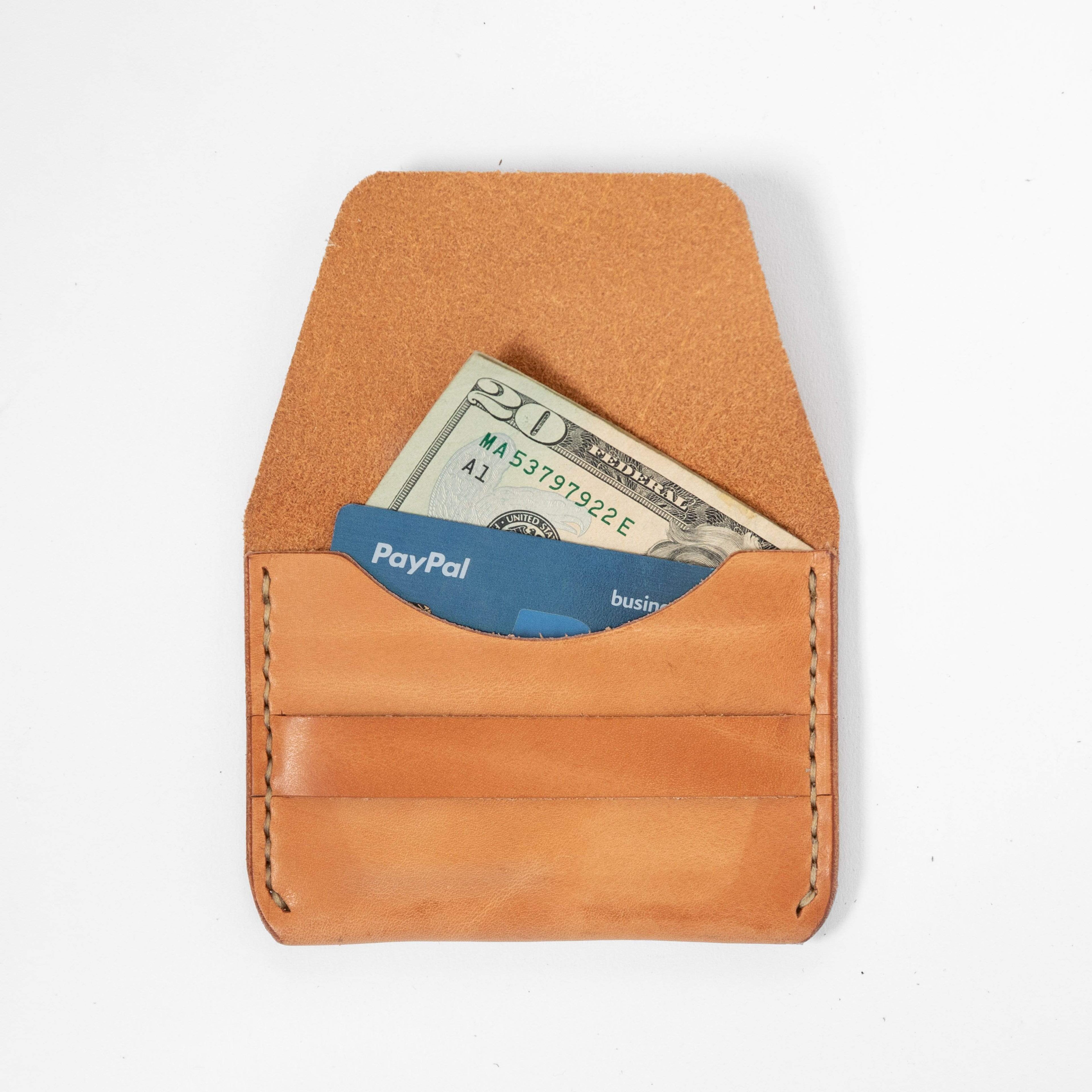 Russet Flap Wallet- mens leather wallet - handmade leather wallets at KMM & Co.