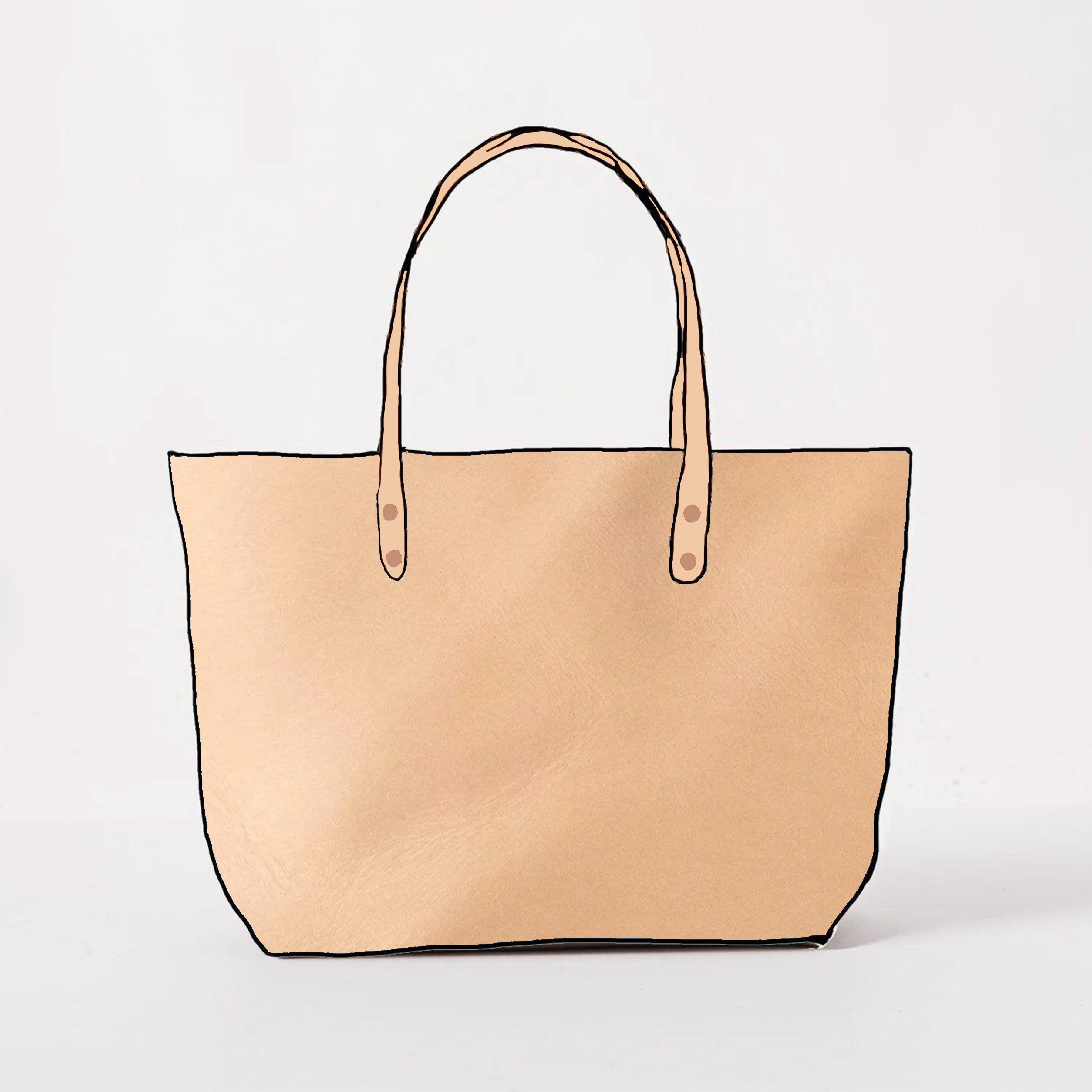 Rustic Vegetable Tanned East West Tote