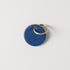 Sapphire Circle Key Fob- leather keychain - leather key holder - leather key fob - KMM & Co.
