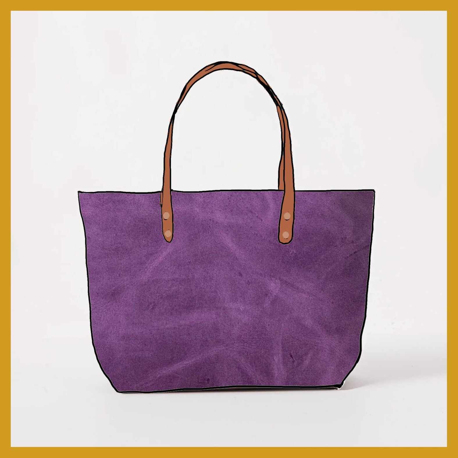 Scratch-and-Dent Amethyst East West Tote