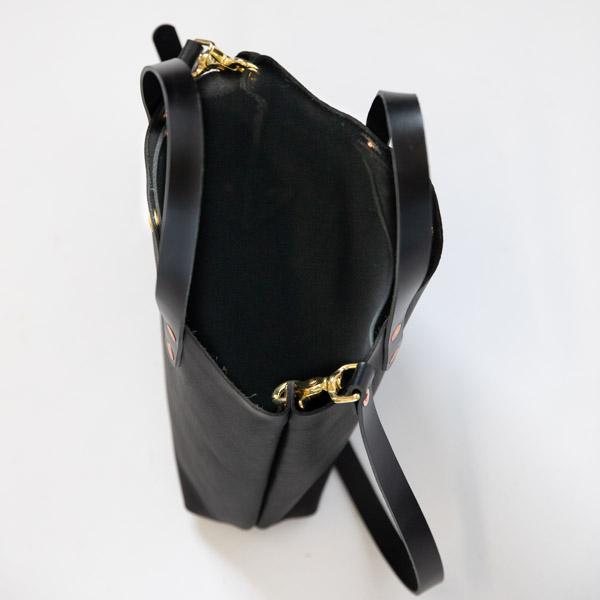 Scratch-and-Dent Black Kodiak Mini Tote- black small tote bags handmade in America