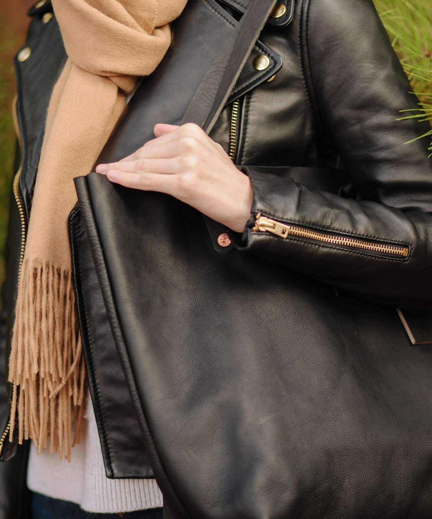 Scratch-and-Dent Black Kodiak Tote- black tote bag handmade in America