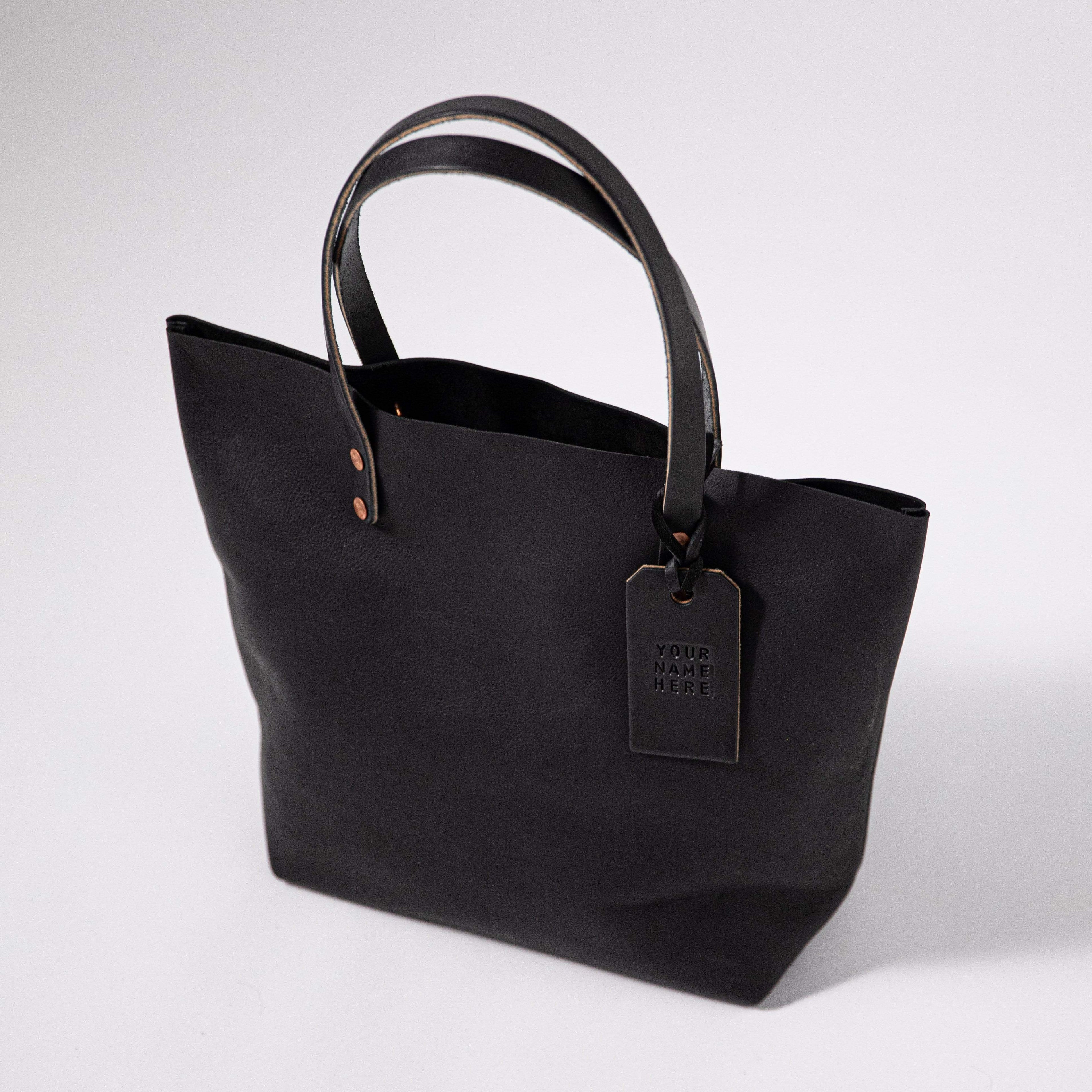 Scratch-and-Dent Black Kodiak Tote- black tote bag handmade in America