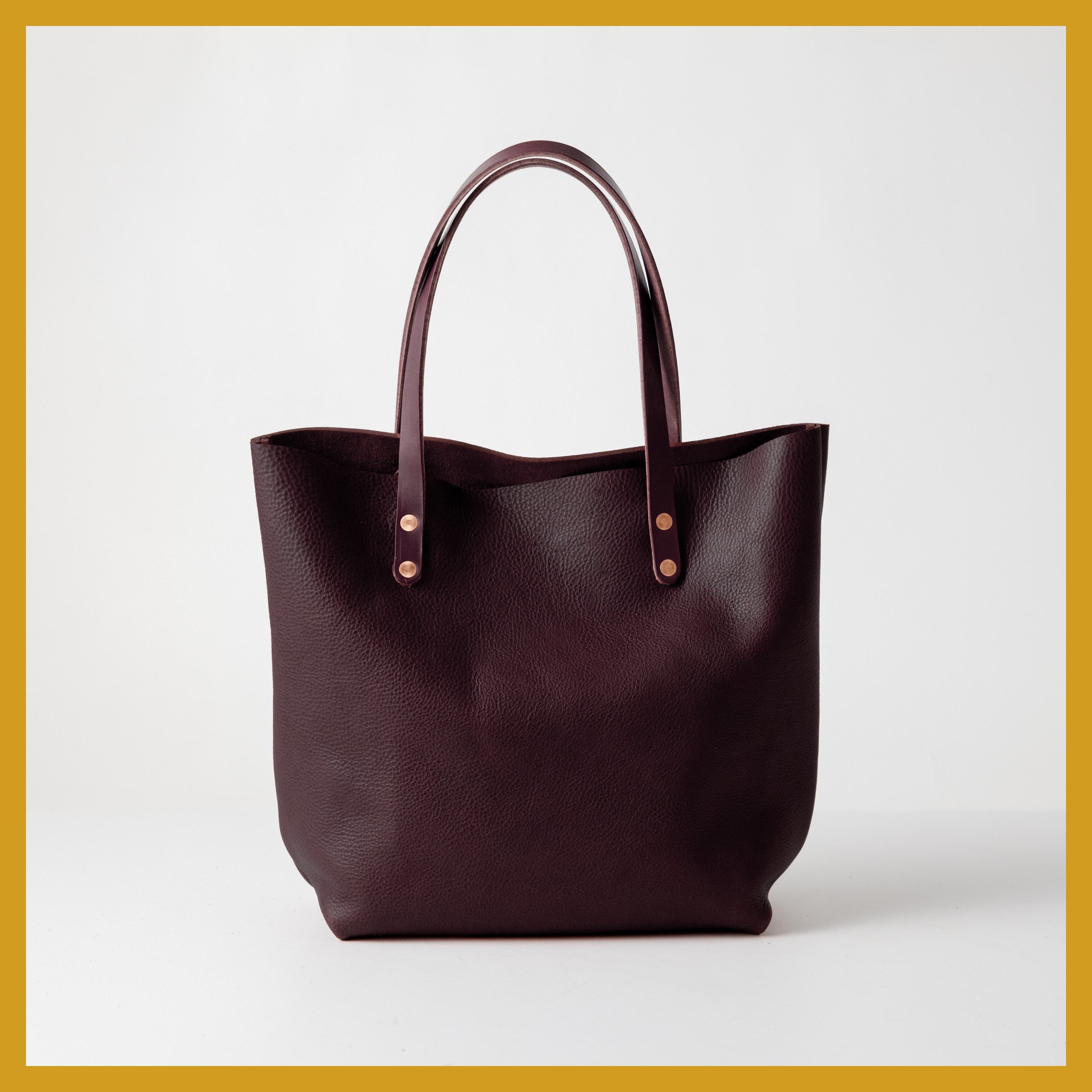 Scratch-and-Dent Dark Brown Bulldog Tote