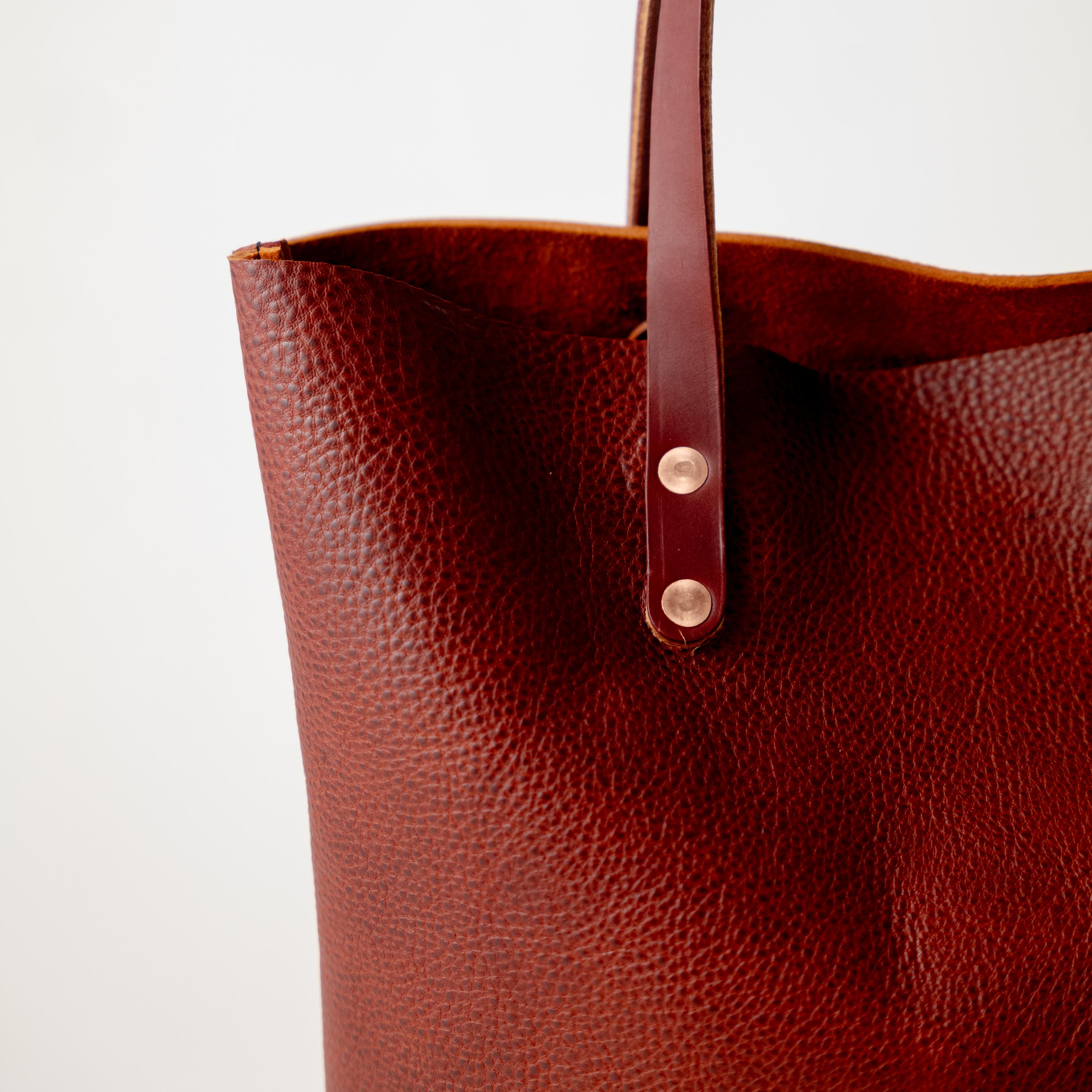 Scratch-and-Dent Dark Tan Bulldog Tote