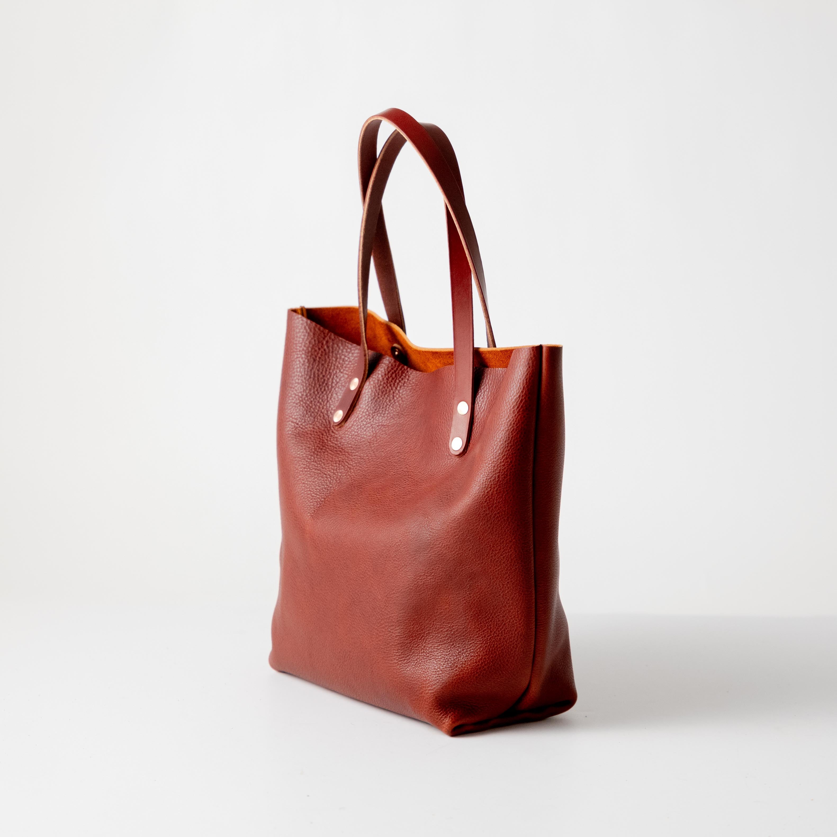 Scratch-and-Dent Dark Tan Bulldog Tote