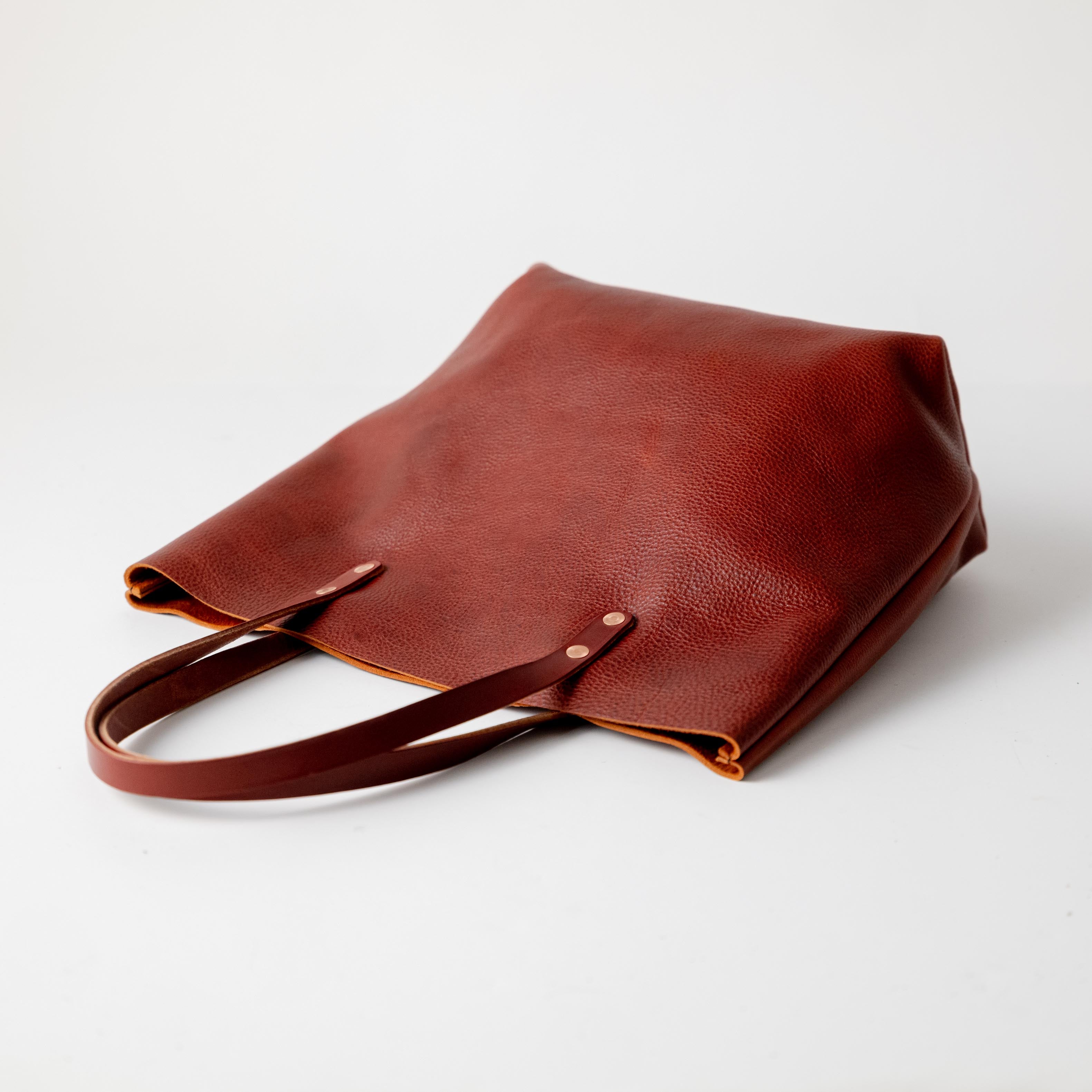 Scratch-and-Dent Dark Tan Bulldog Tote