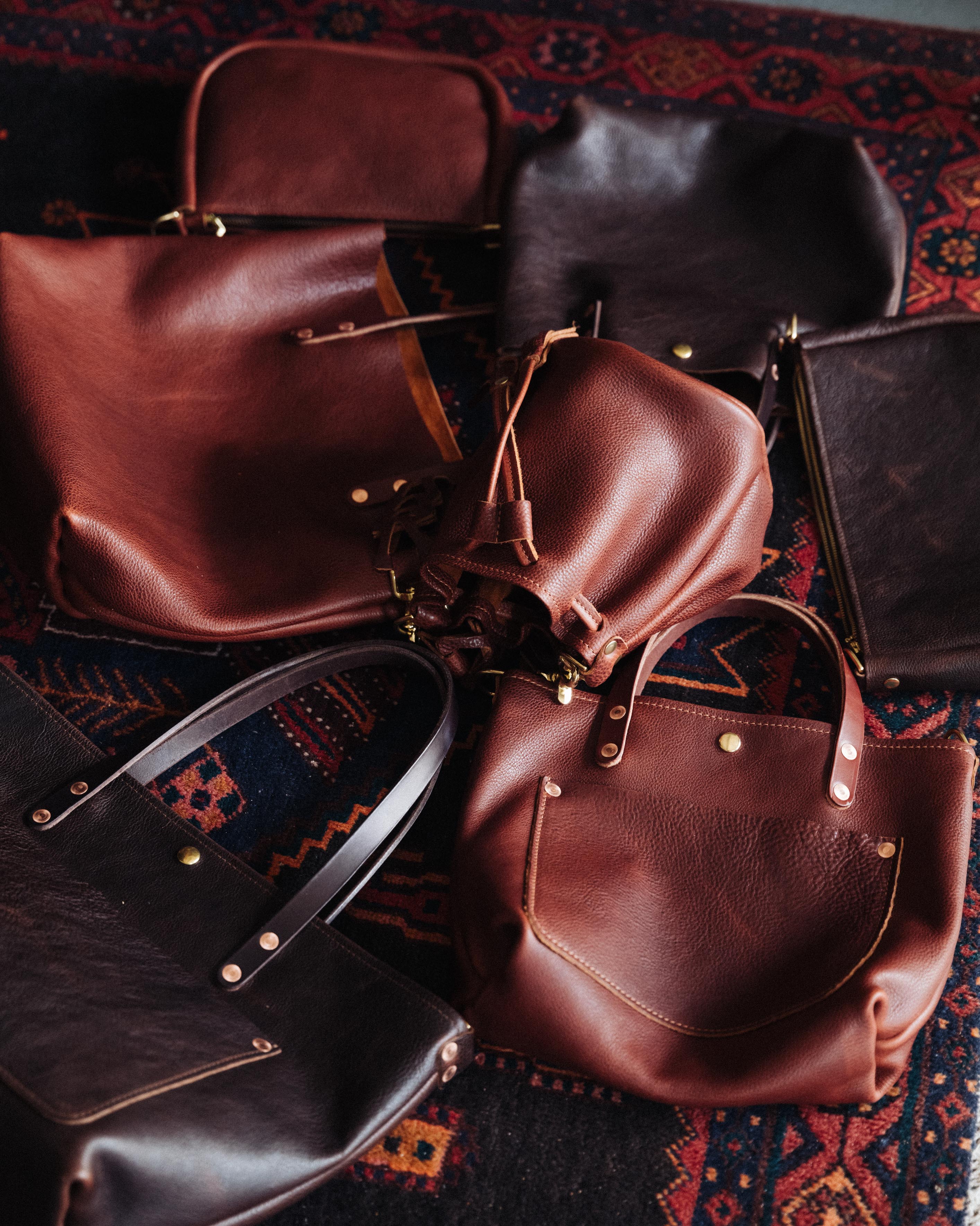 Scratch-and-Dent Dark Tan Bulldog Tote