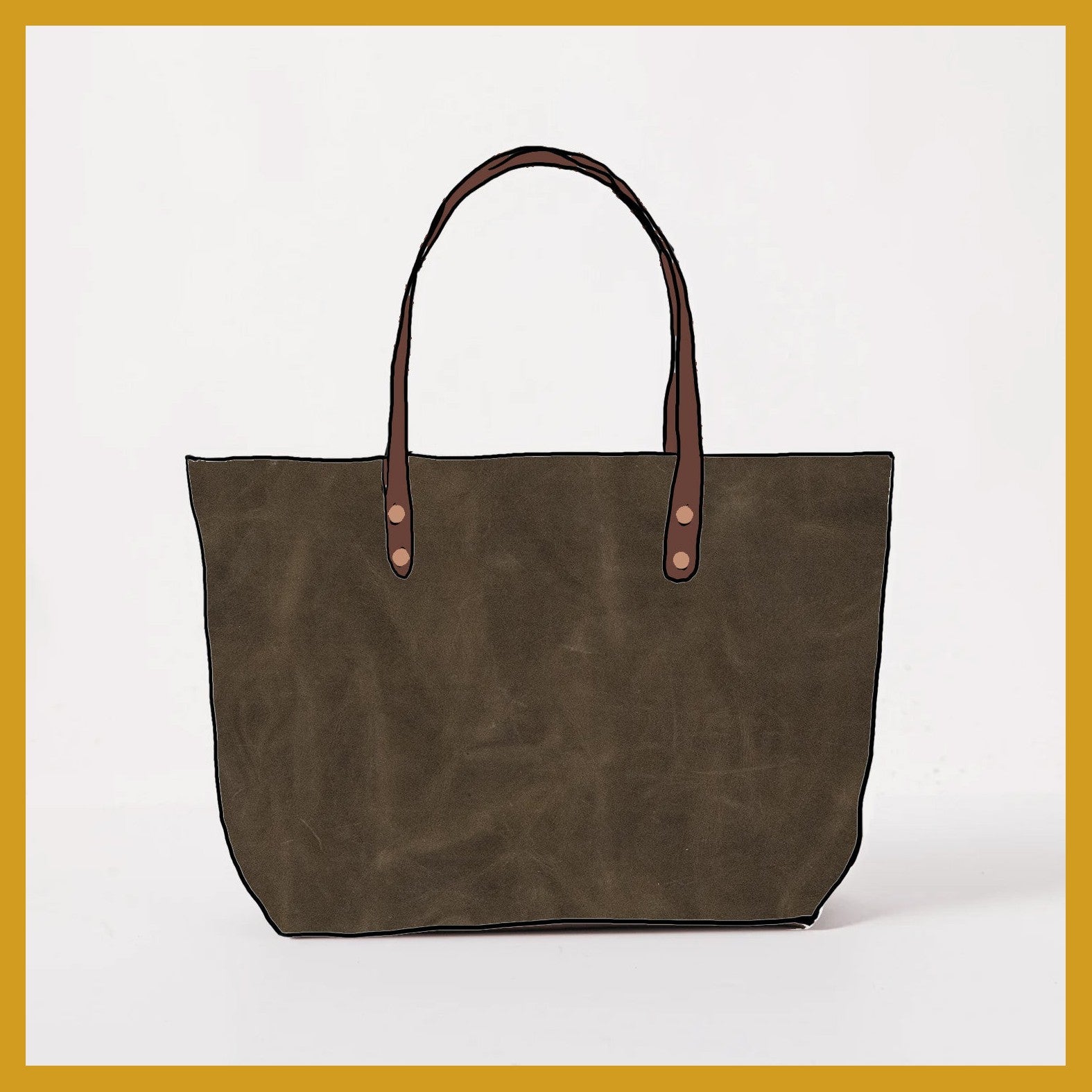 Scratch-and-Dent Forest Green East West Tote