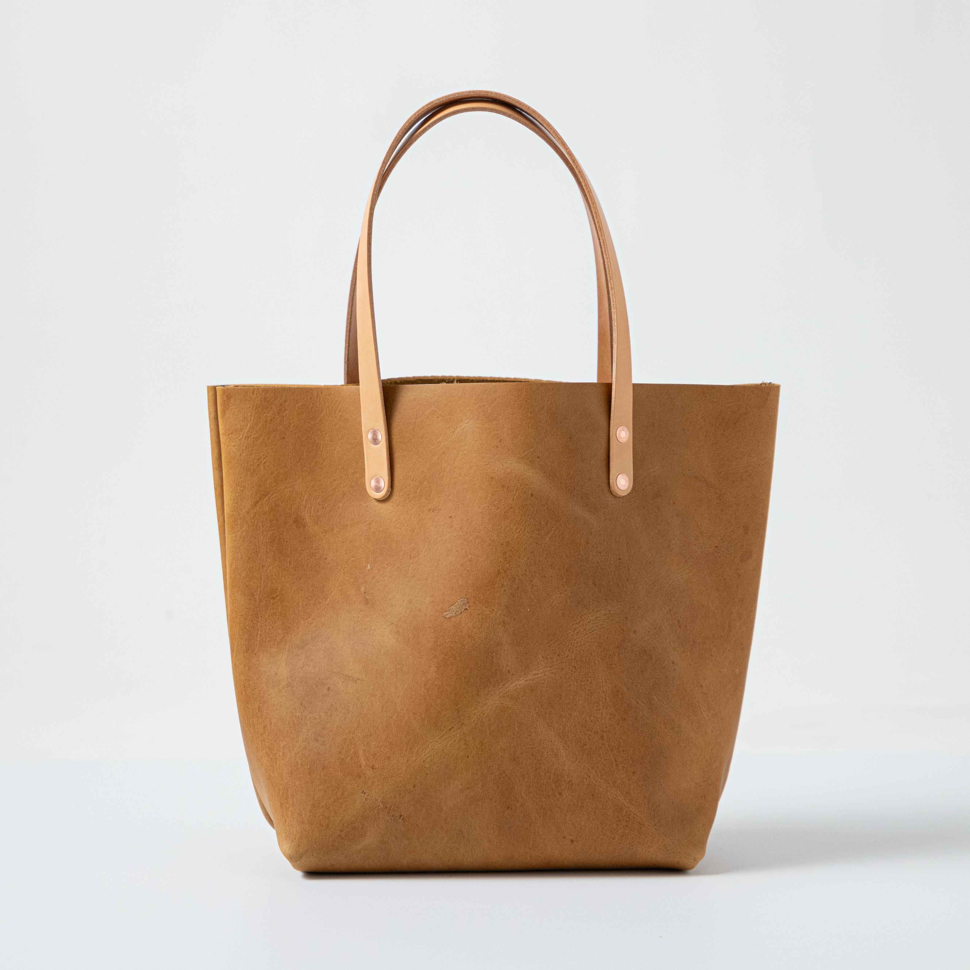 Scratch-and-Dent Natural Bison Tote