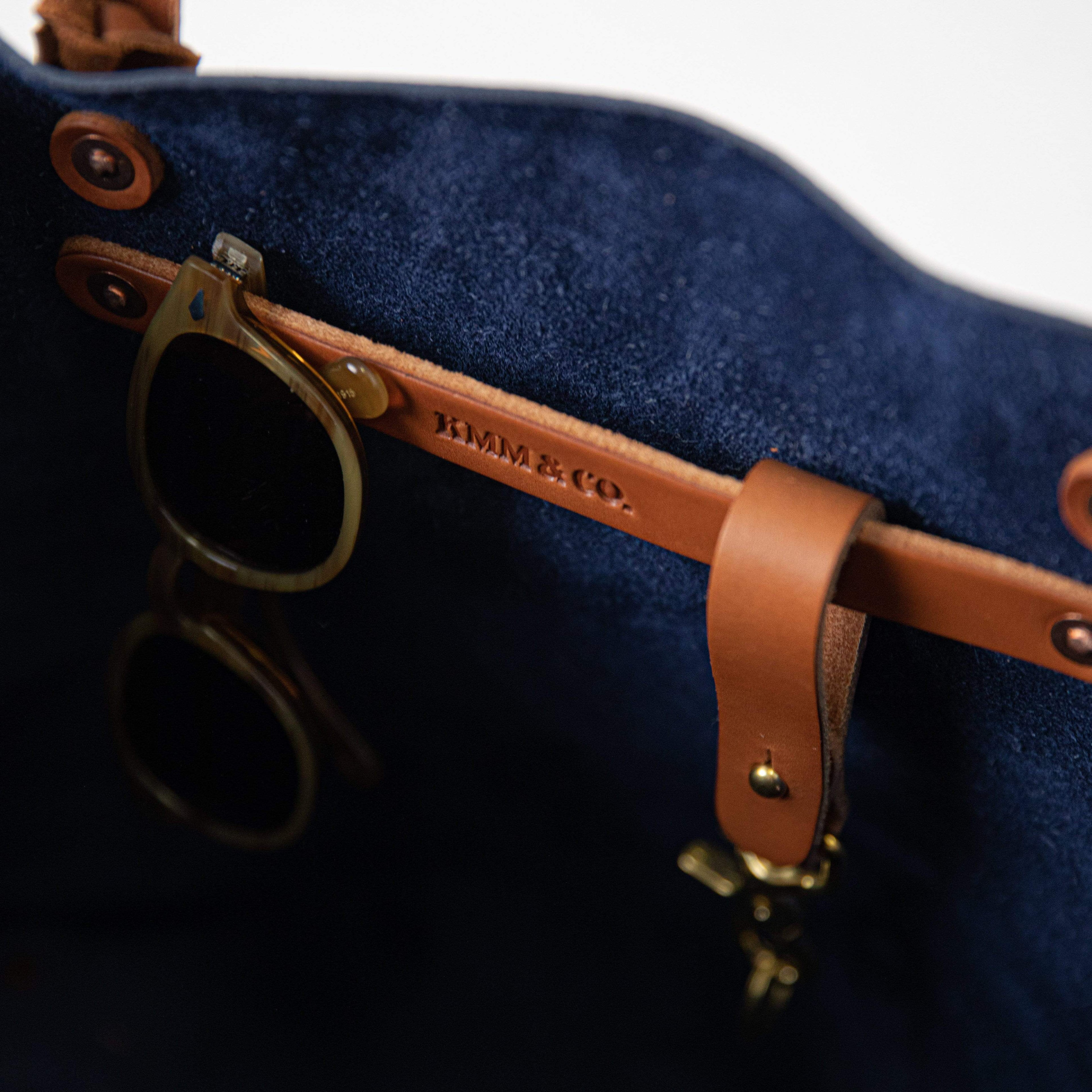 Scratch-and-Dent Navy Kodiak Tote- blue handbag handmade in America