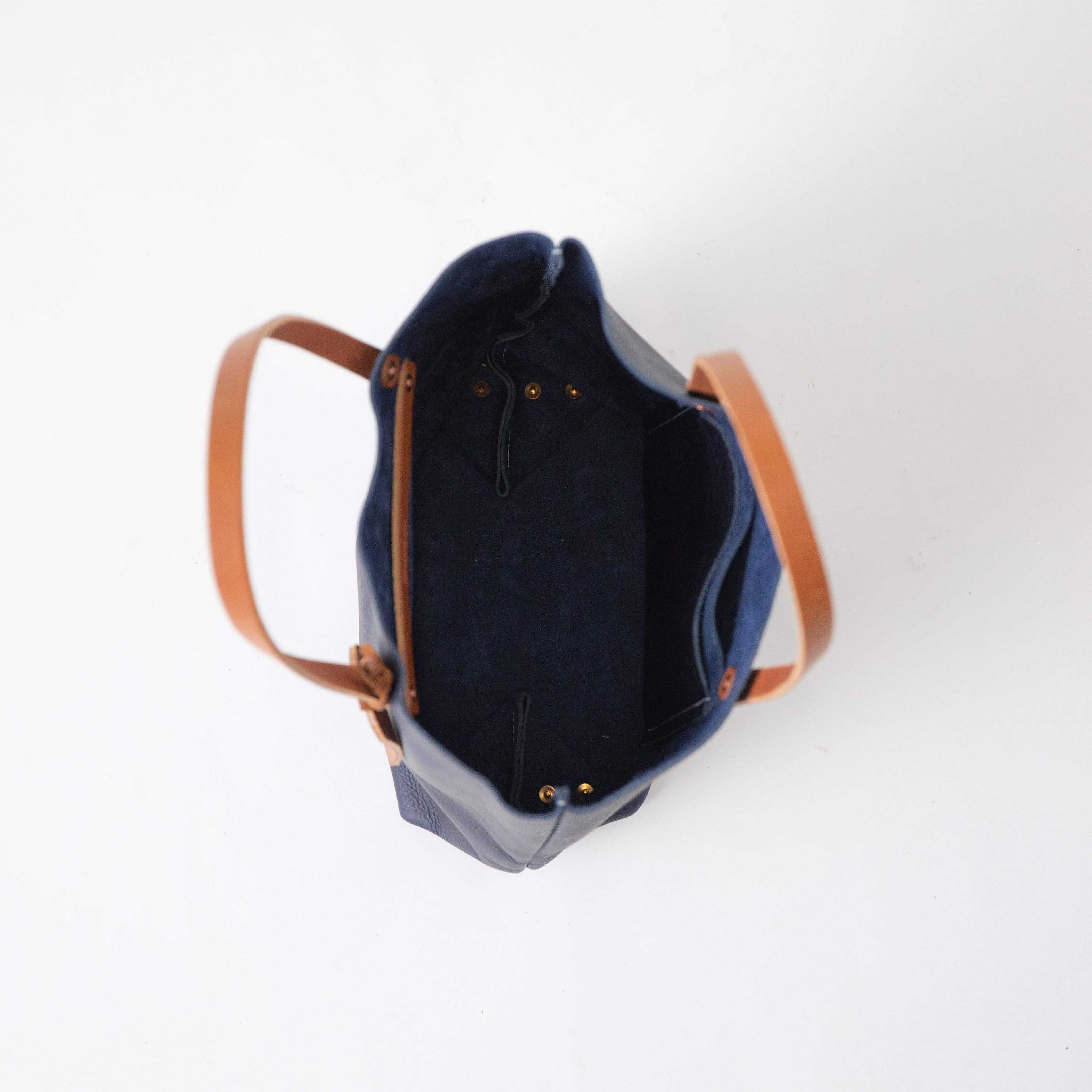 Scratch-and-Dent Navy Kodiak Tote- blue handbag handmade in America
