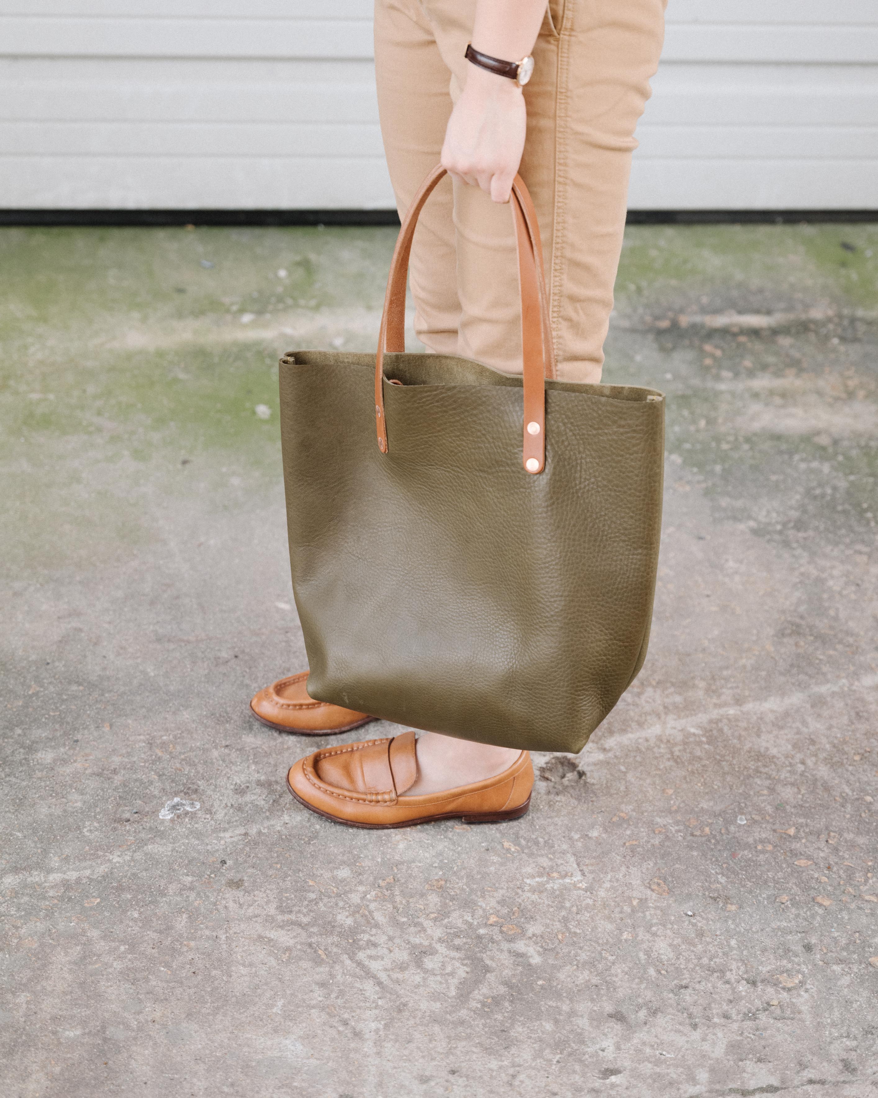 Scratch-and-Dent Olive Cypress Tote