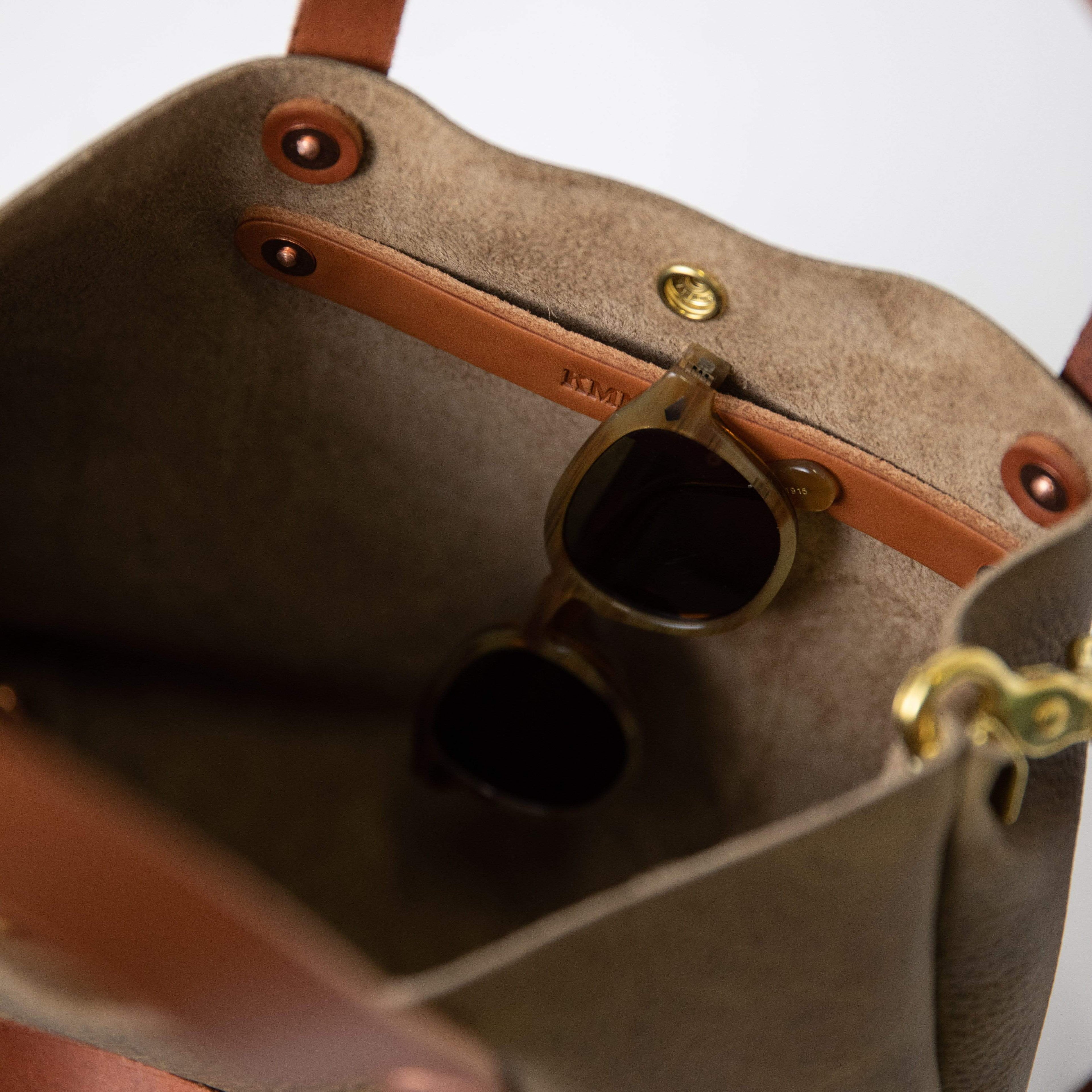 Scratch-and-Dent Olive Kodiak Mini Tote- olive green small tote bags handmade in America