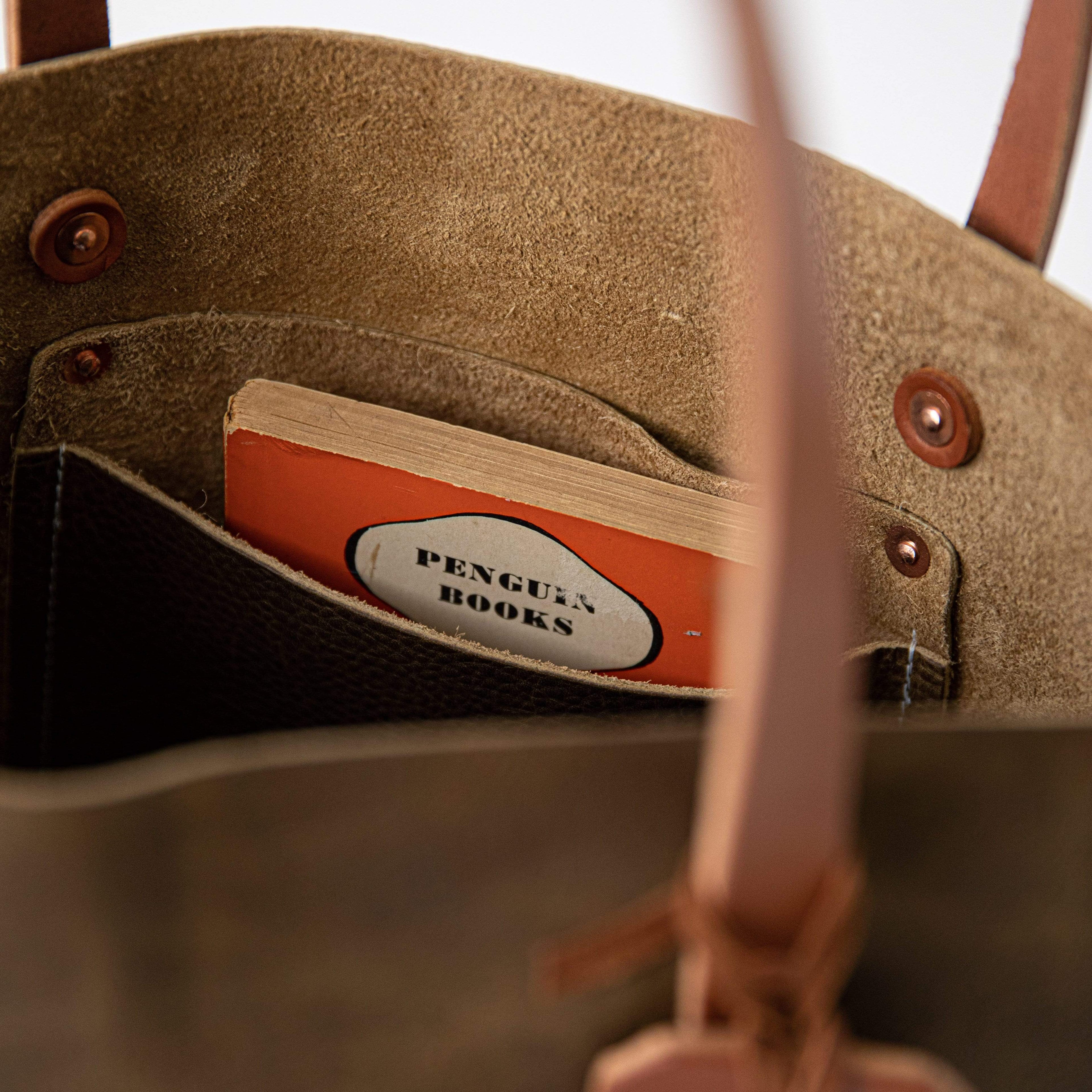 Scratch-and-Dent Olive Kodiak Tote- olive green purse handmade in America